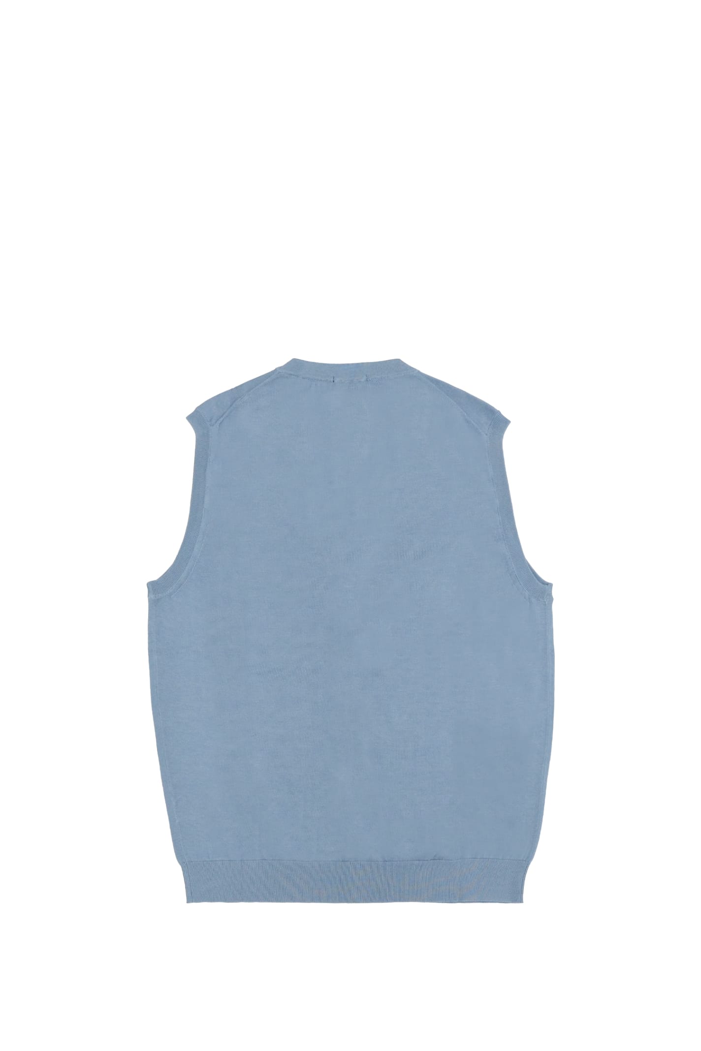 Shop Drumohr Gilet In Clear Blue