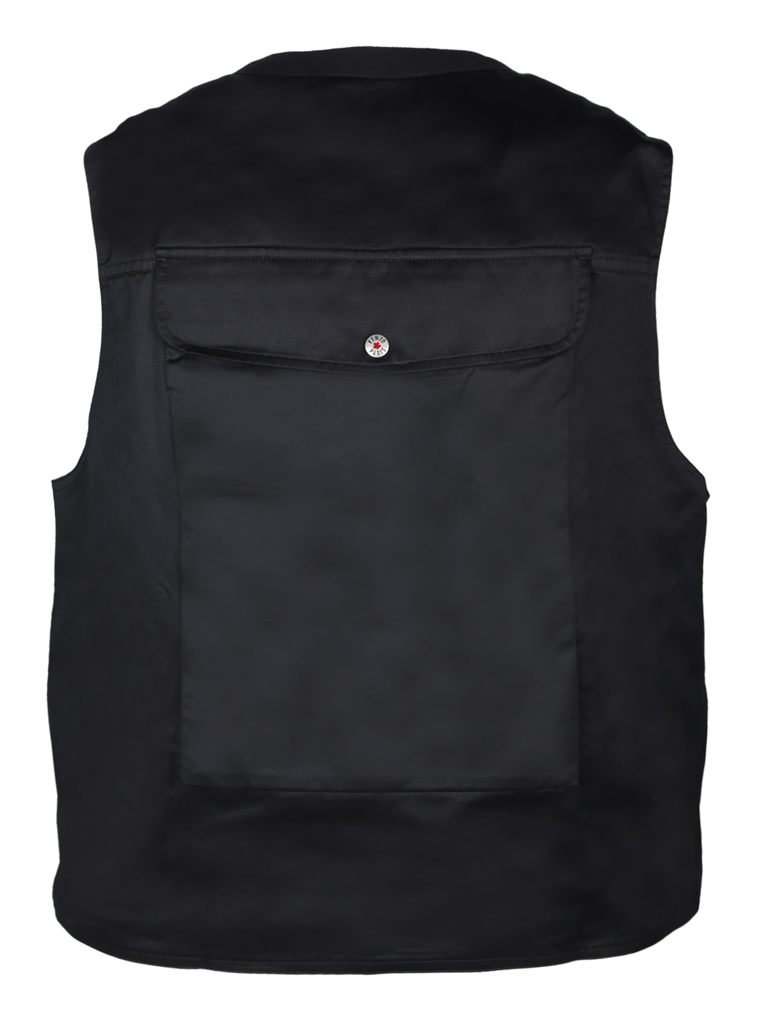 Shop Kenzo Black Tactical Vest