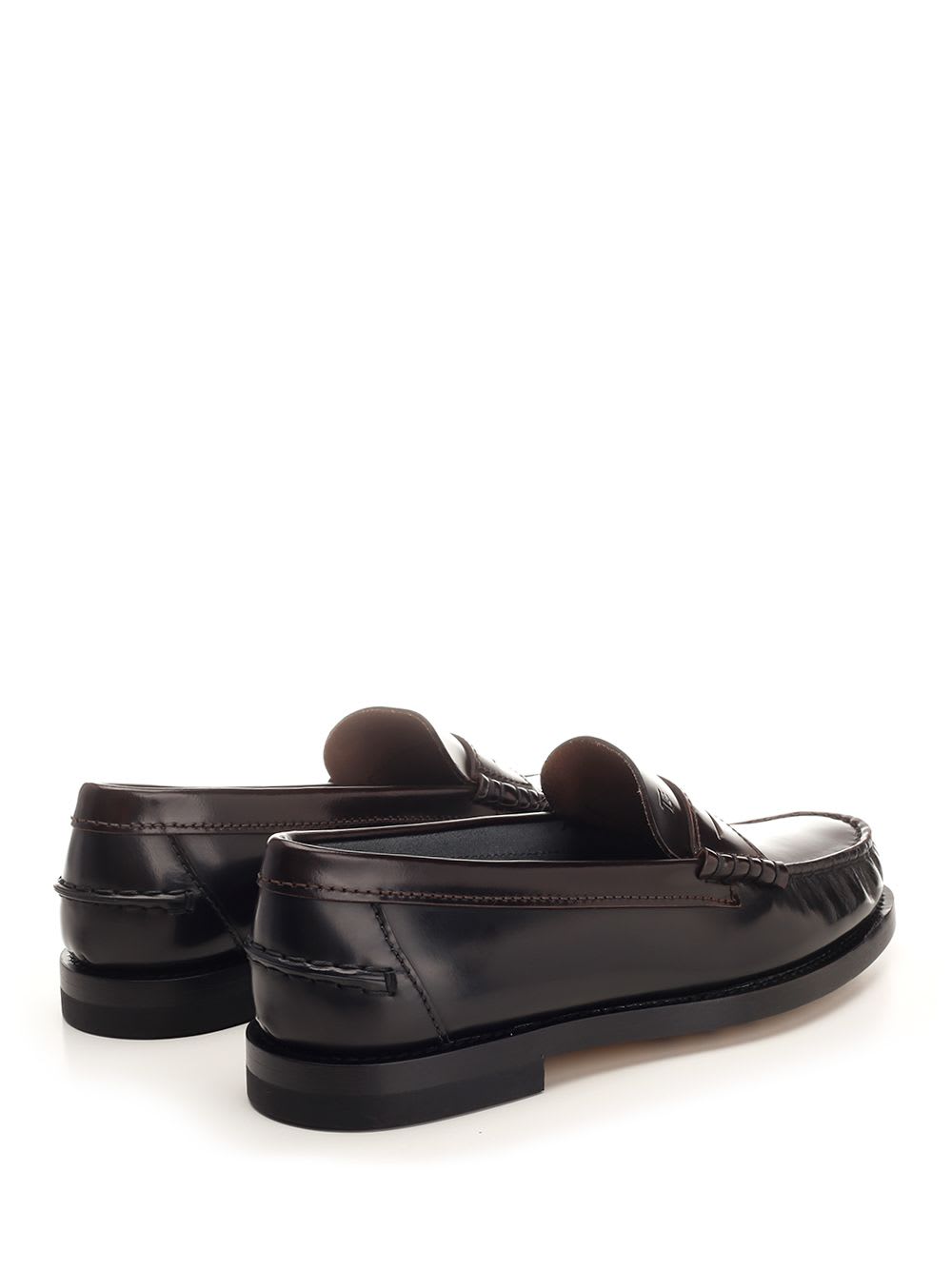 Shop Tod's Classic Loafer In Brown