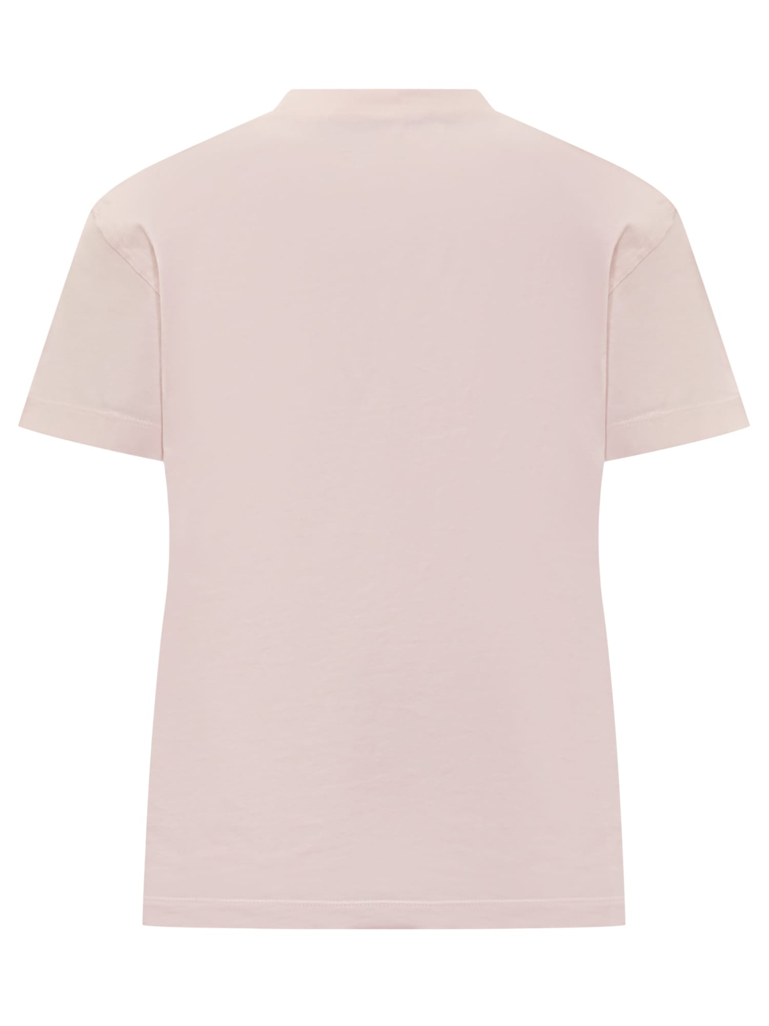 Dsquared2 Timeless Crew Neck T-shirt With Short Sleeves In Pink