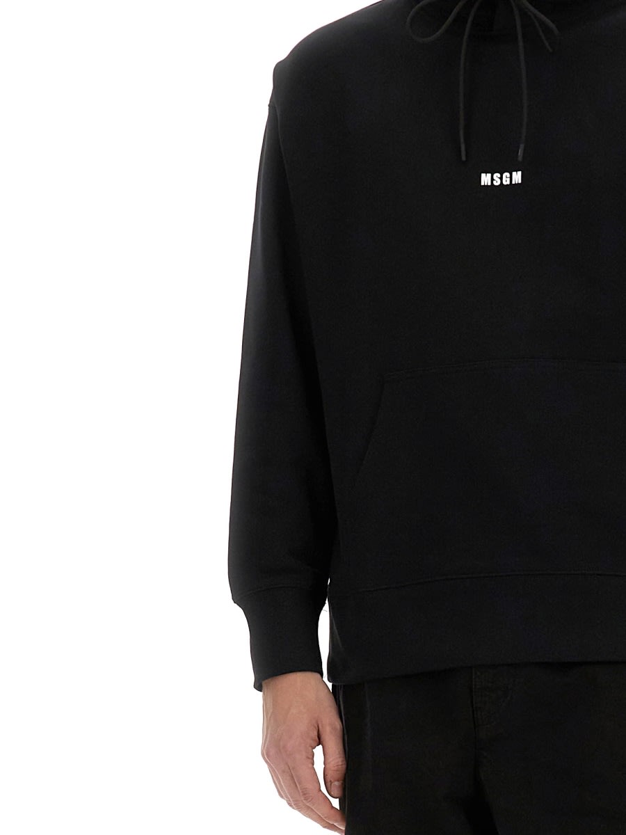 Msgm Hooded Sweatshirt Kangaroo Pocket