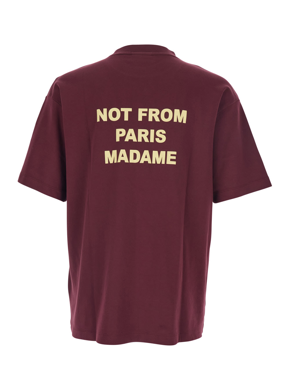 Drôle De Monsieur Drole De Monsieur T-shirt Not From Paris Madame In Burgundy