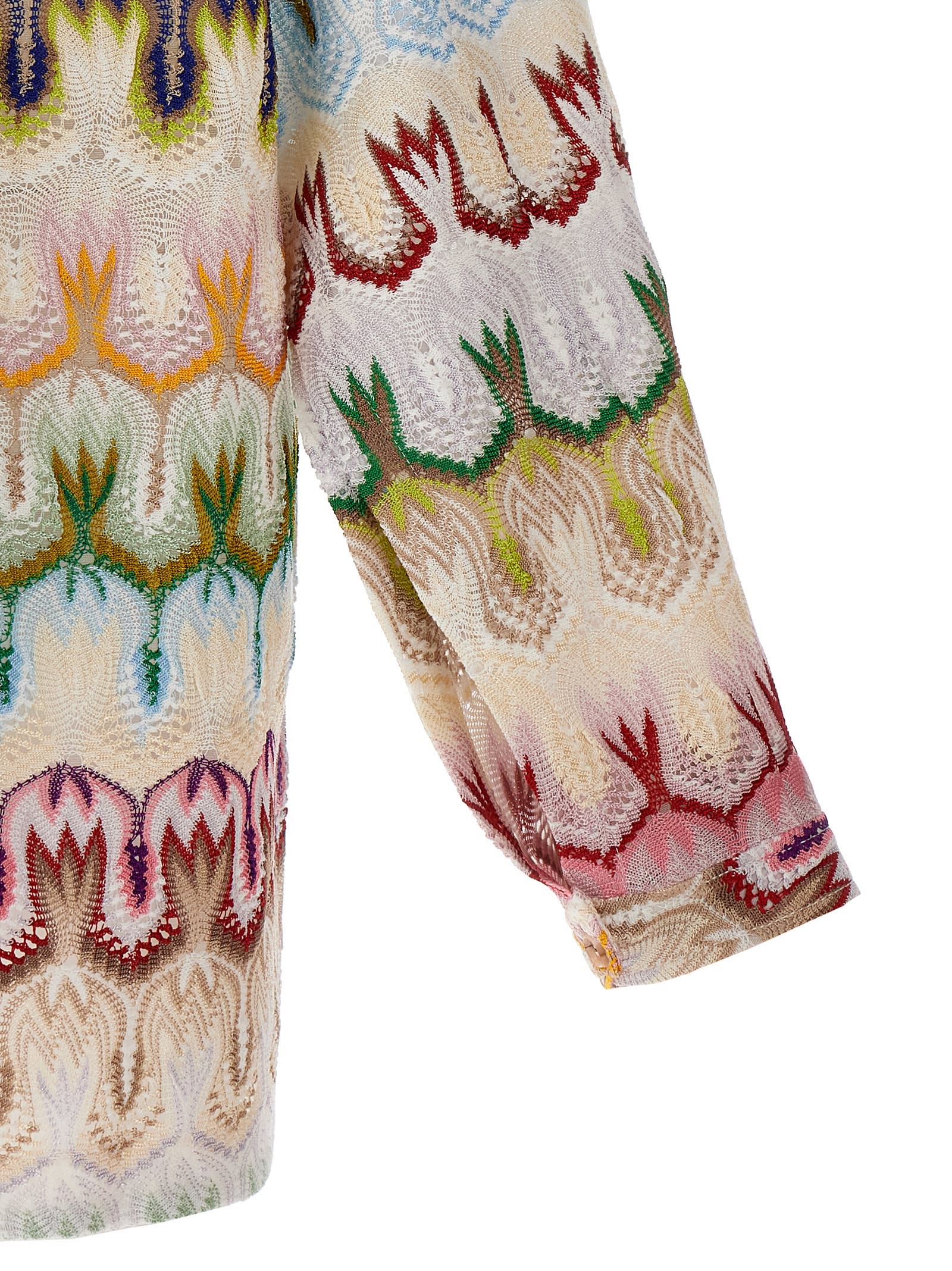 Missoni Giacca In Misto Viscosa Ricamata Donna In Qs Multi Pink