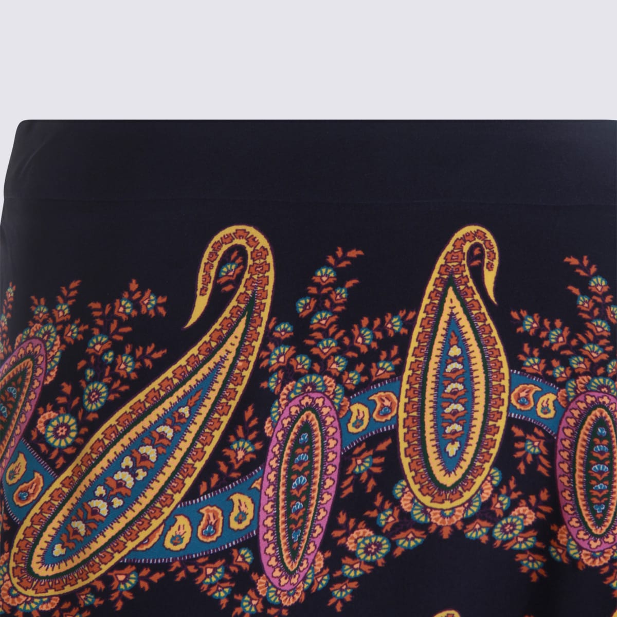 Etro Midi Skirt With Flowing Silhouette And Paisley In Multi