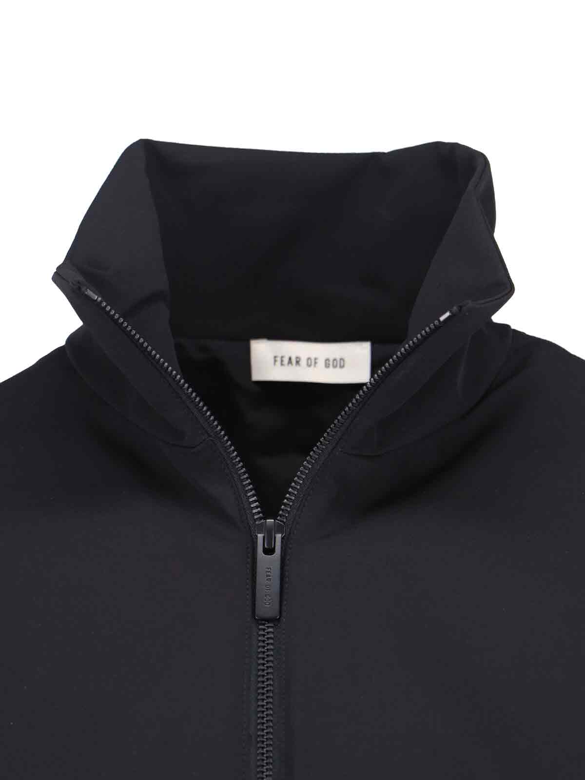 Fear Of God High Collar Track Jacket In Black