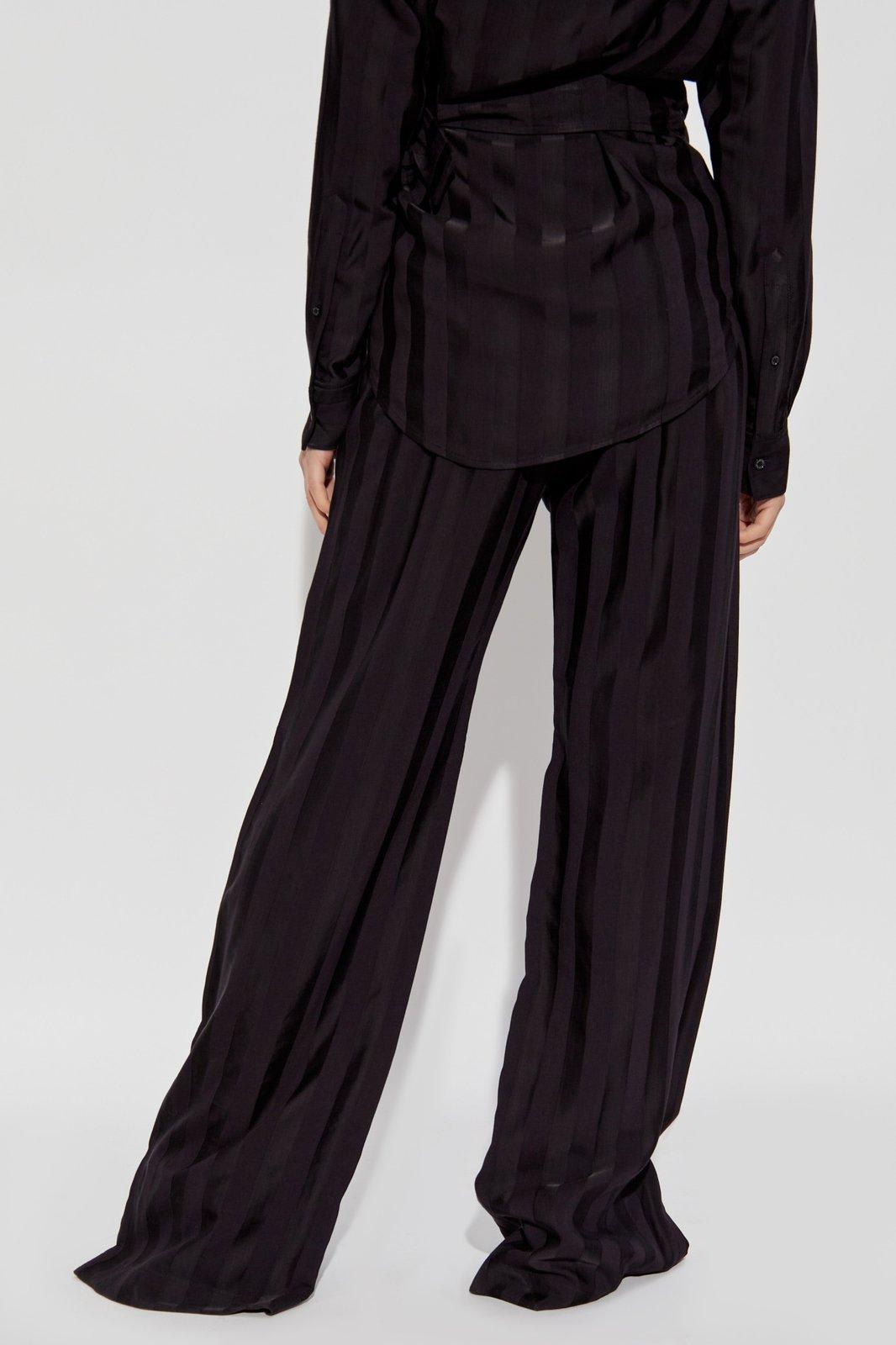 Golden Goose Wide-leg Trousers In Night Shade