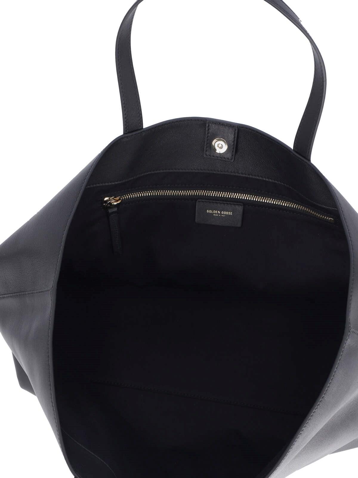 Shop Golden Goose Logo Tote Bag In Black