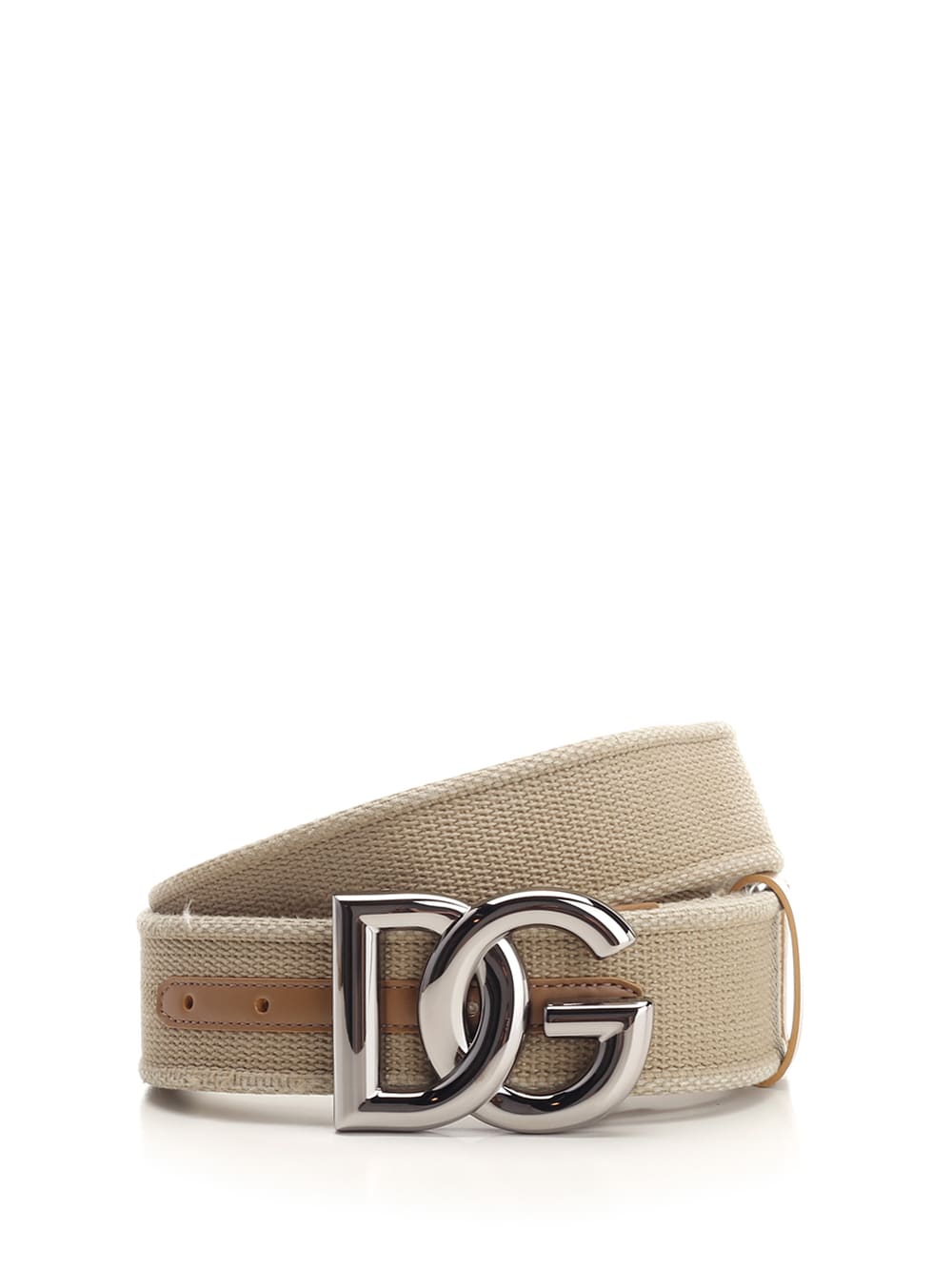 Dolce & Gabbana Beige Fabric Belt