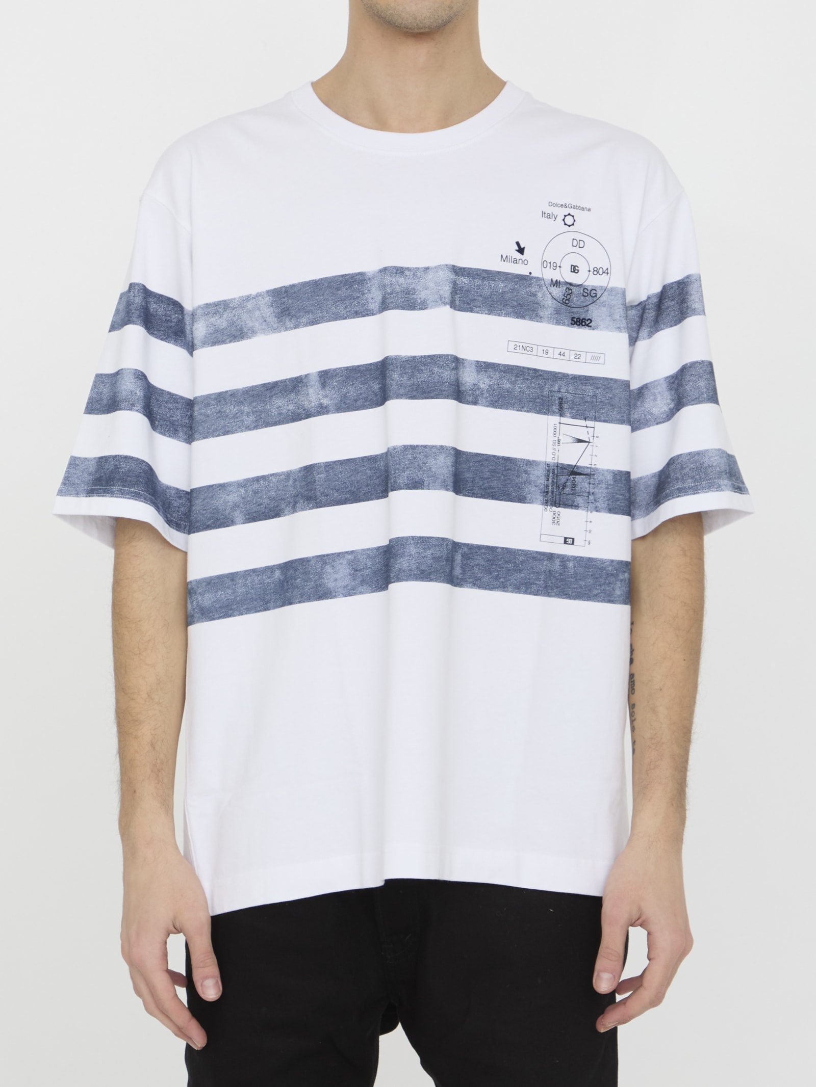 DOLCE & GABBANA MARINA PRINT T-SHIRT