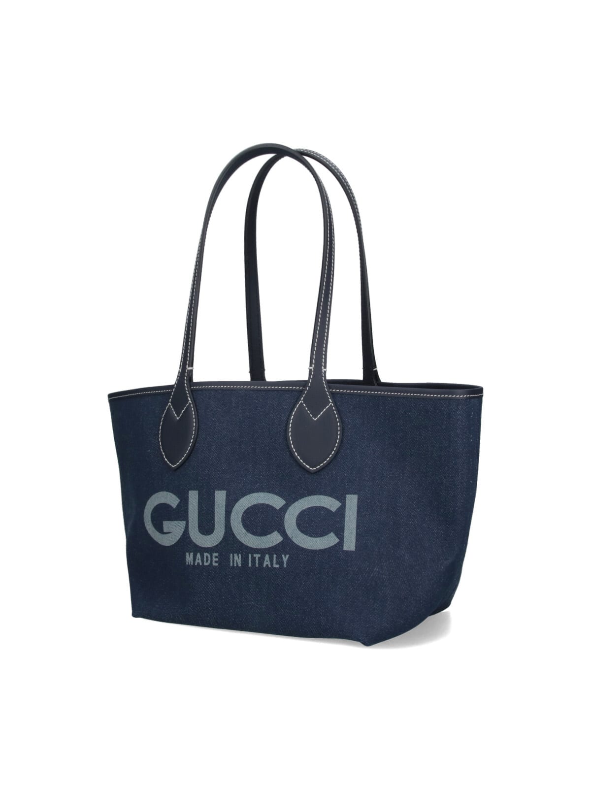 Gucci Women Denim Totissima Reversibile Shopping Bag In Neutral