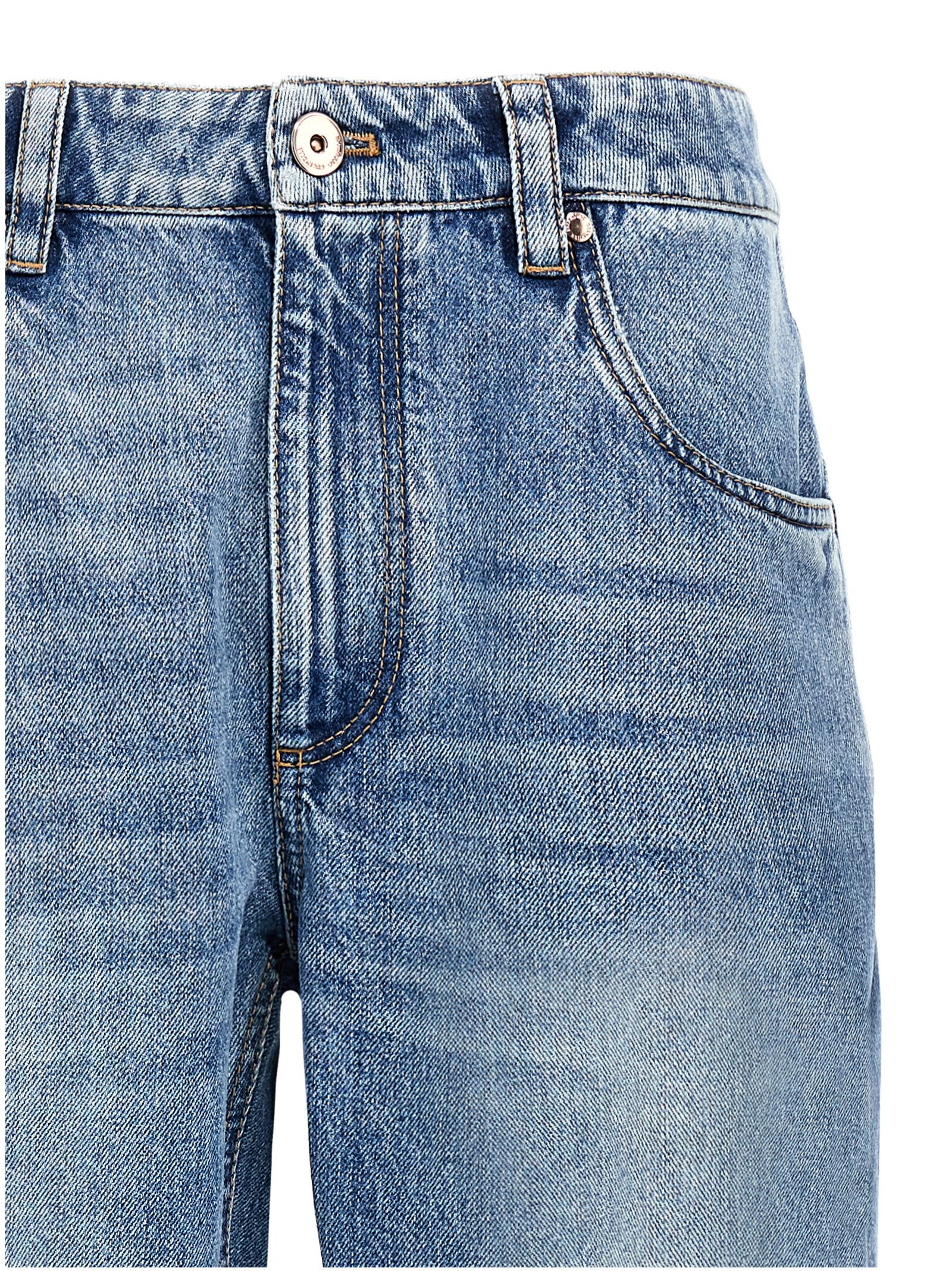 Brunello Cucinelli Distressed-effect Denim Jeans In Blue