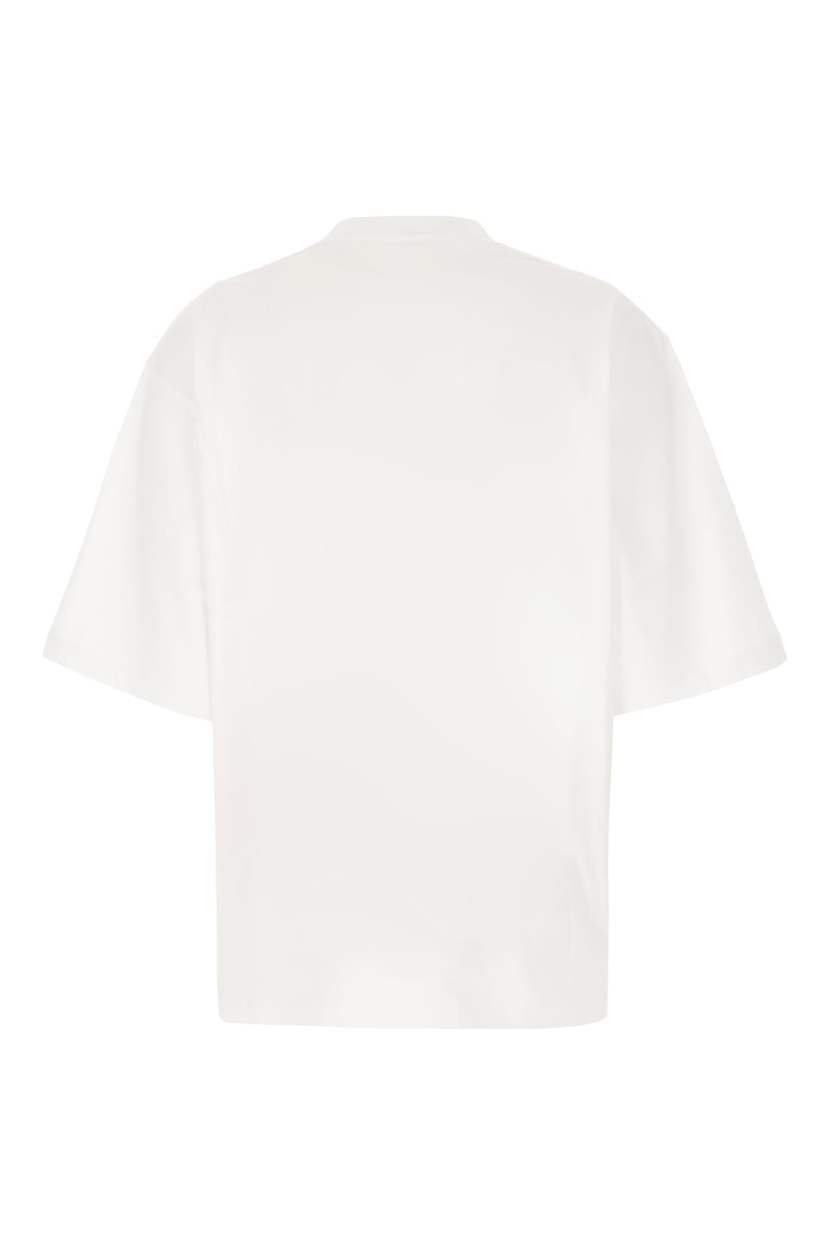 Shop Marni White Cotton Oversize T-shirt In L1w01