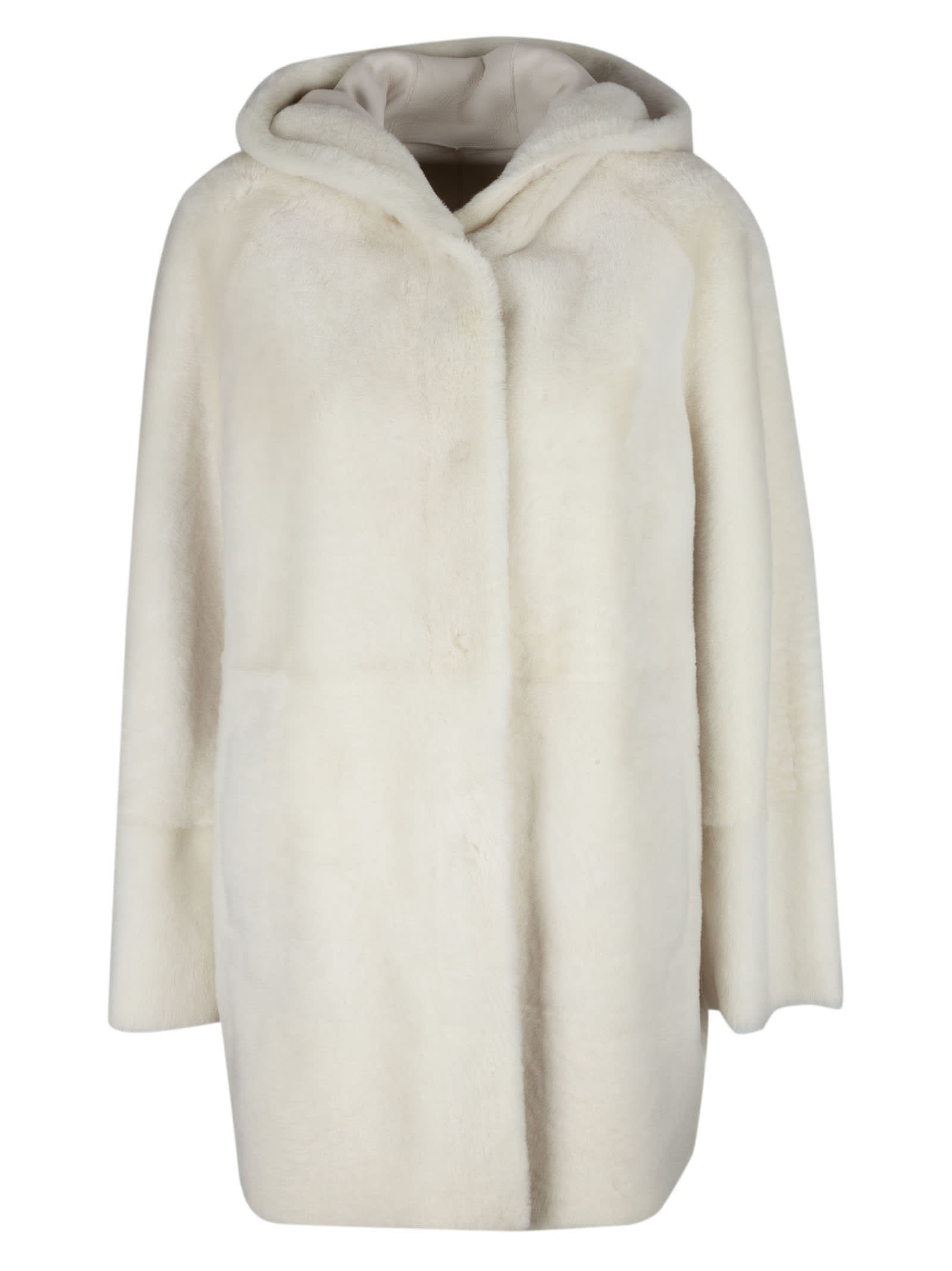 DROMe Reversible Fur Hooded Coat