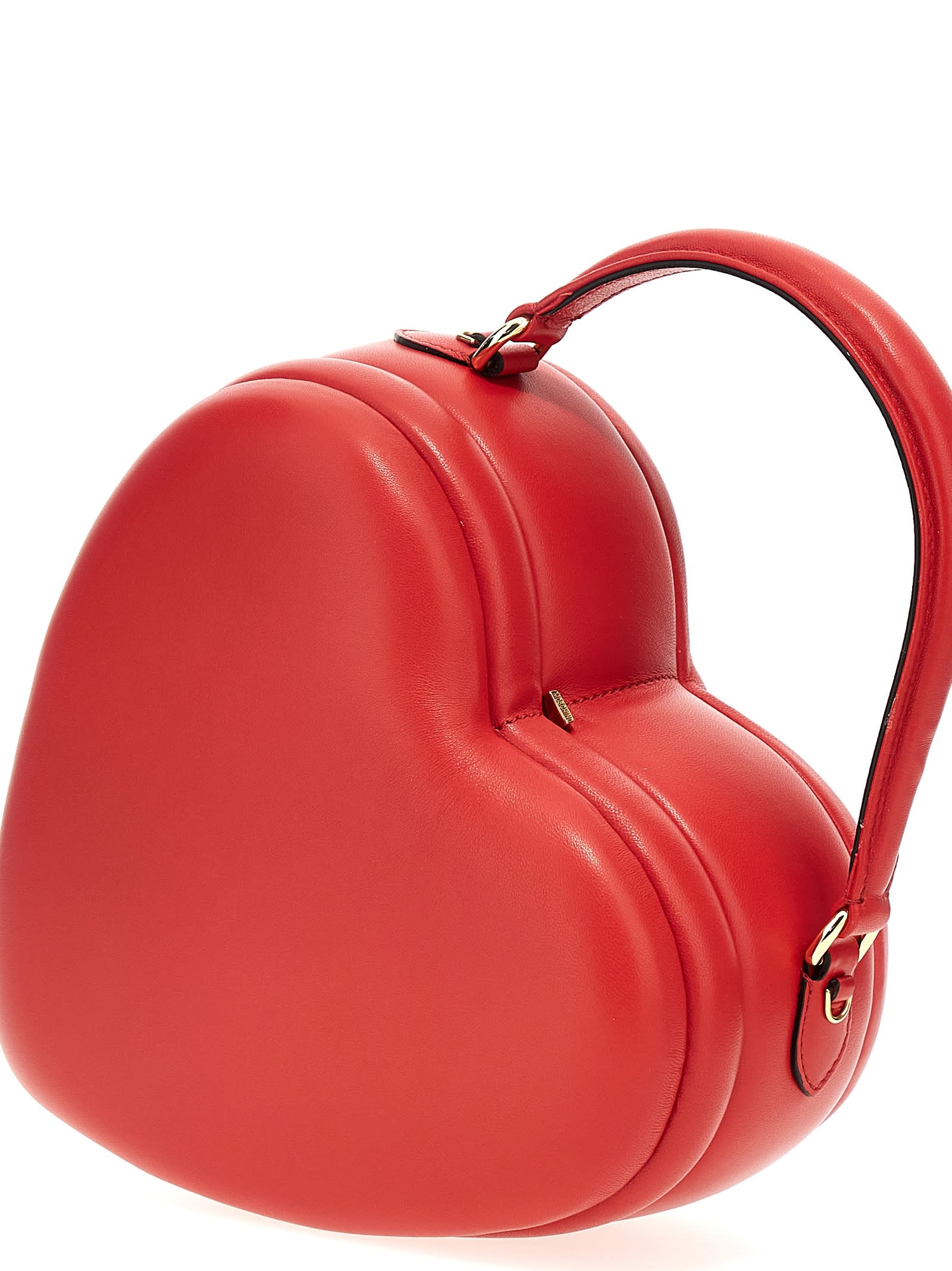 Shop Moschino Love Me Handbag In Red