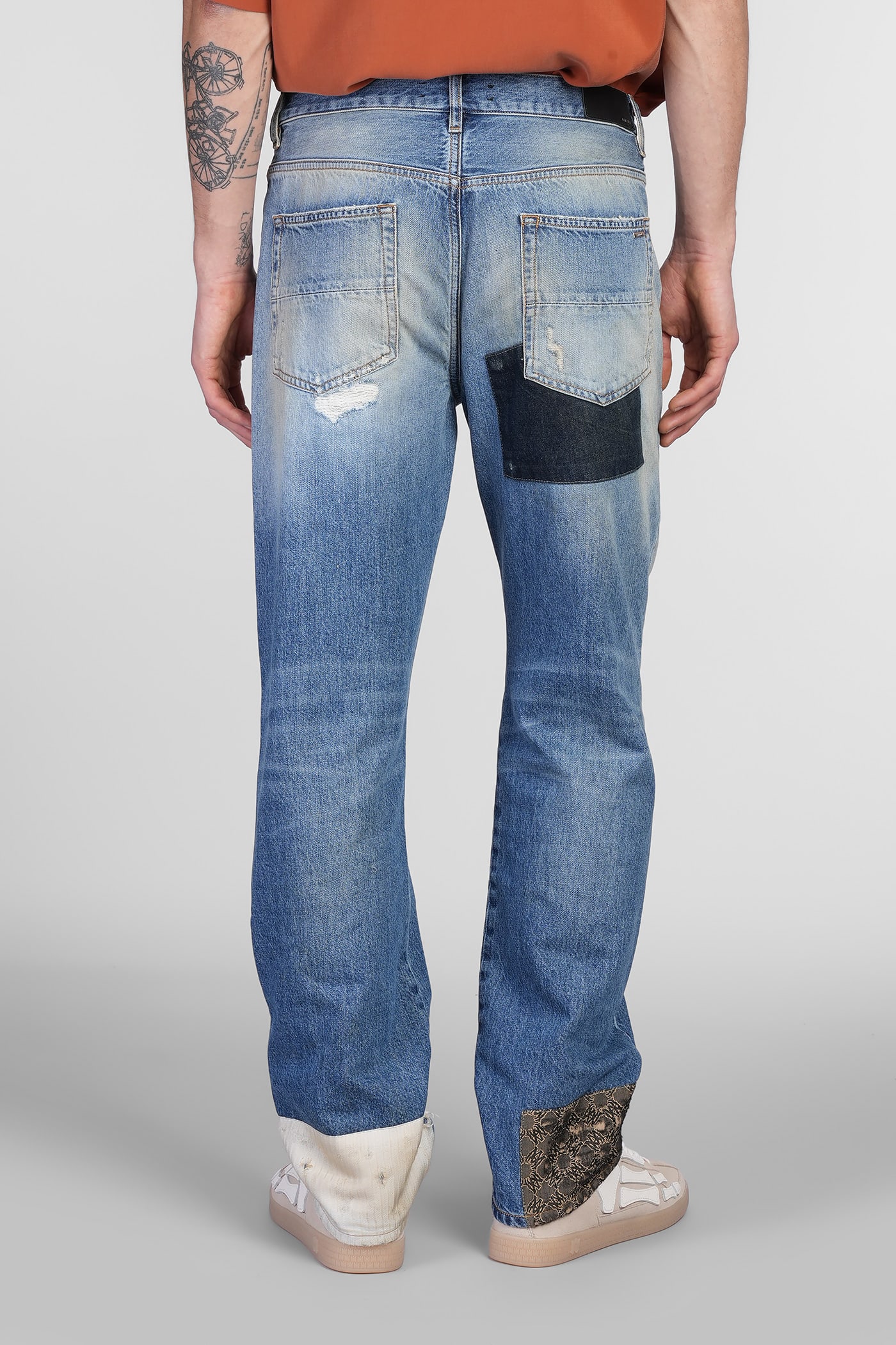 Amiri Jeans In Blue Denim In Blue