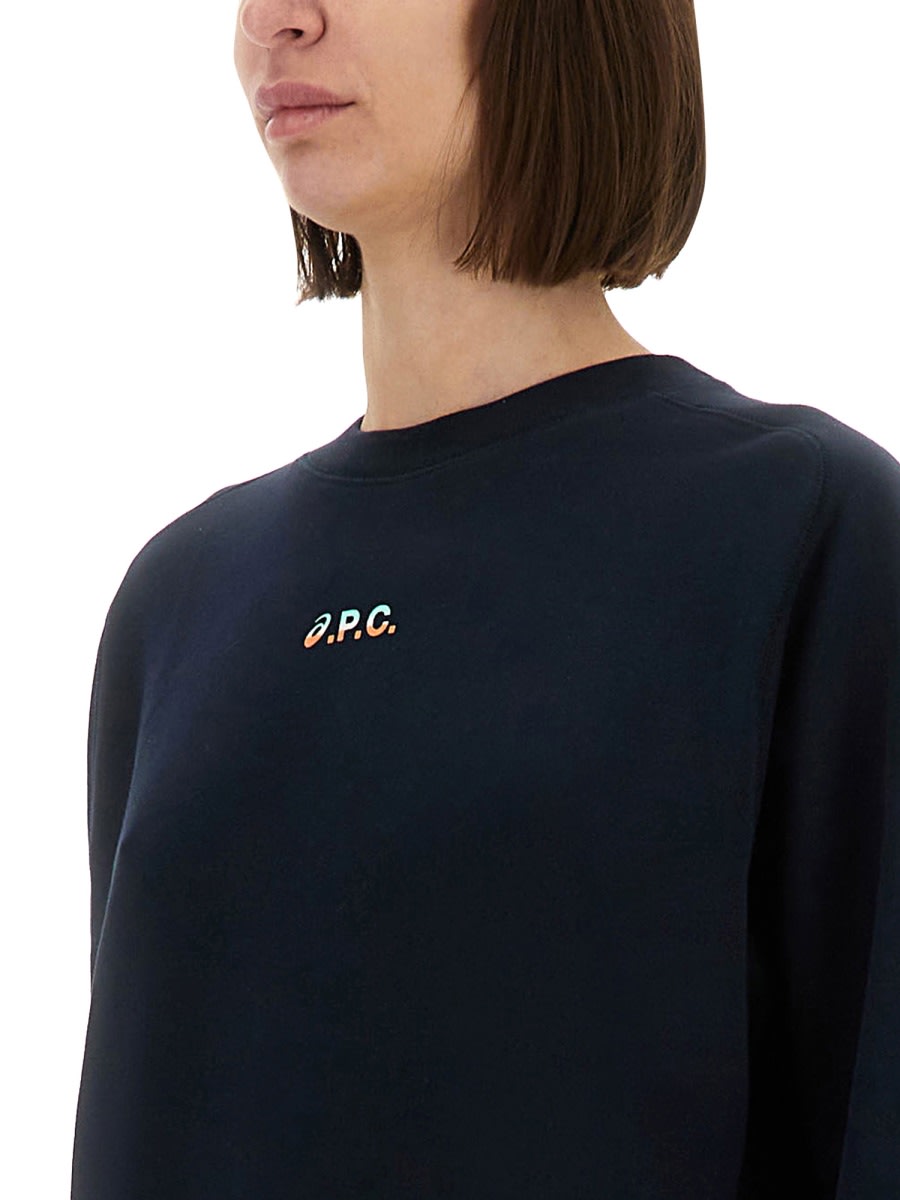Asics Stone Sweatshirt In Blue