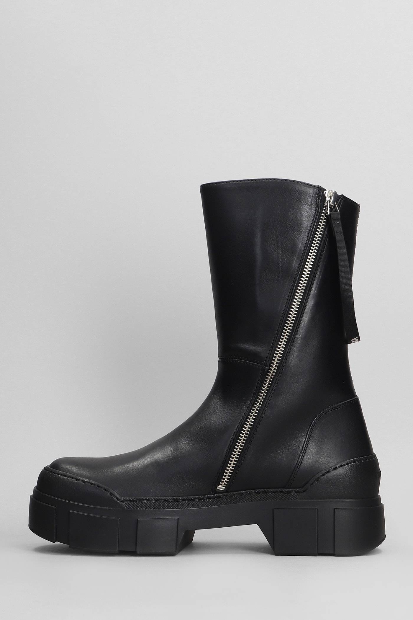 Shop Vic Matie Gospel High Heels Ankle Boots In Black Leather