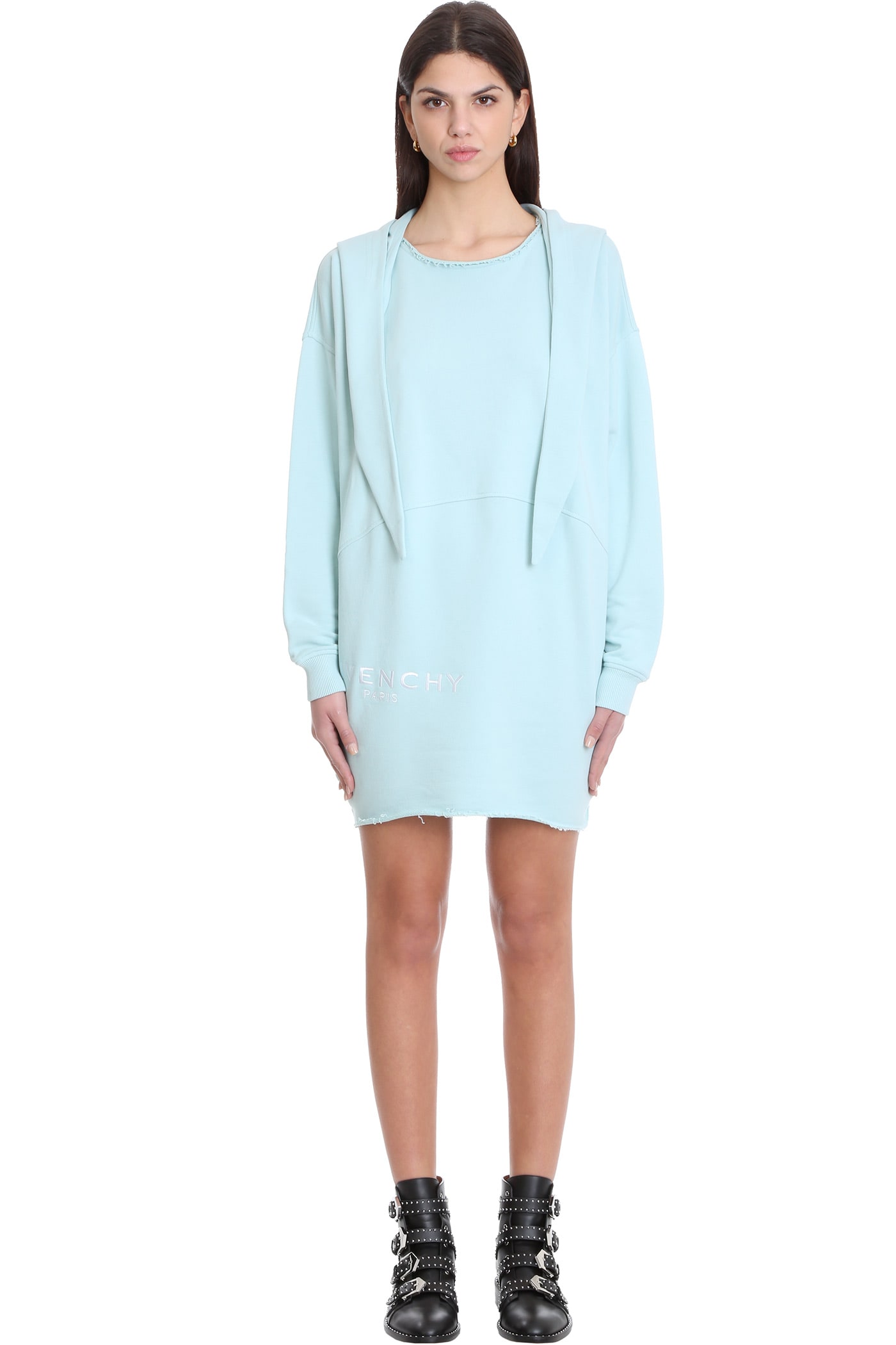Givenchy Dress In Cyan Cotton