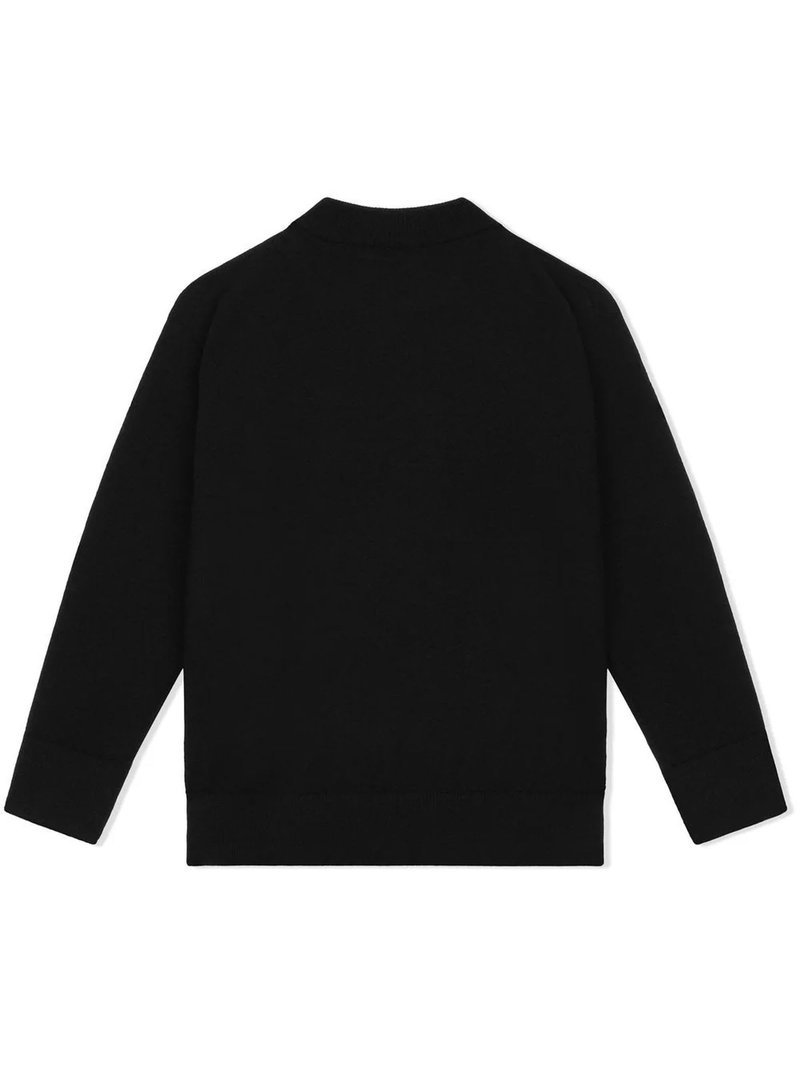Shop Dolce & Gabbana Black Wool Jumper In Variante
