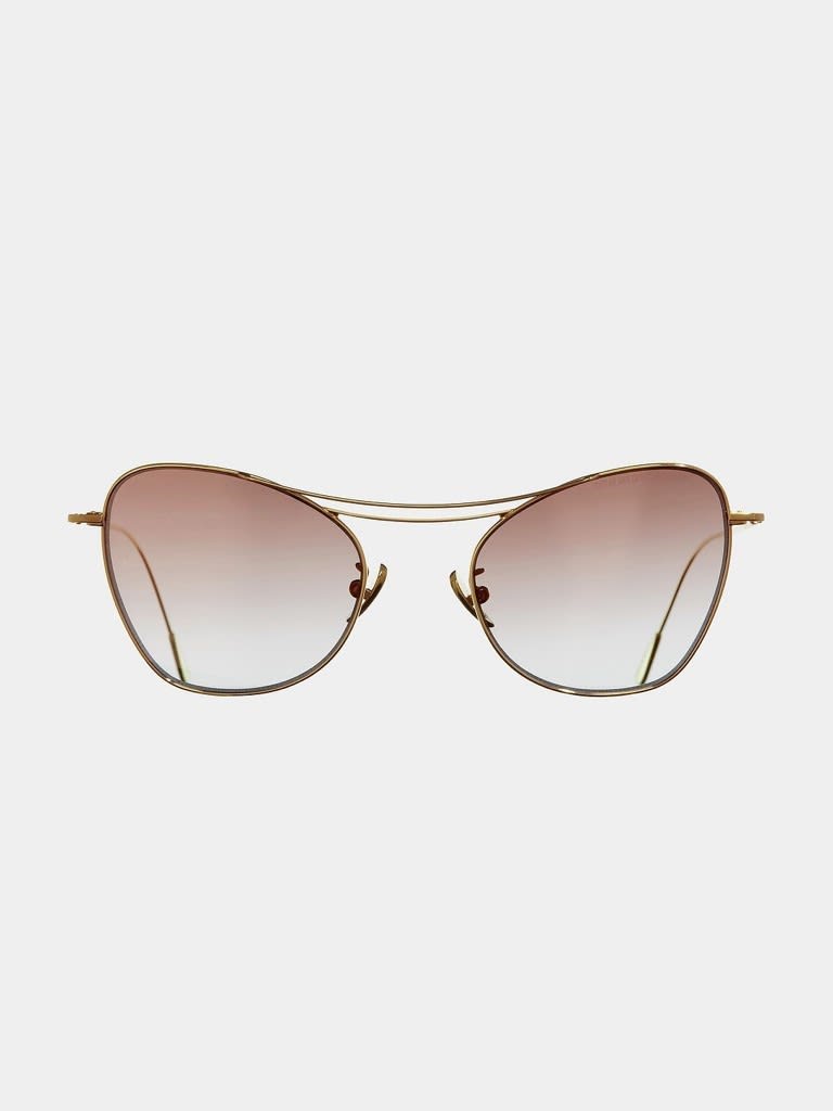 Shop Cutler And Gross 1307gpl/01 Eyewear In Champagne