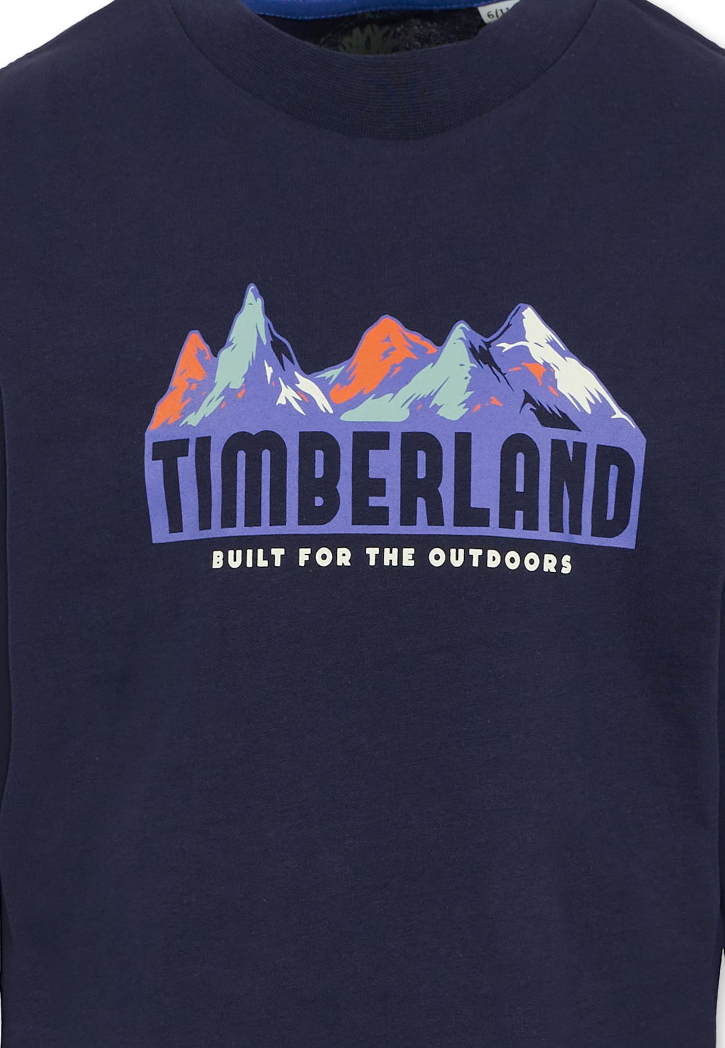 Timberland Blue T-shirt For Boy With Logo In Blue