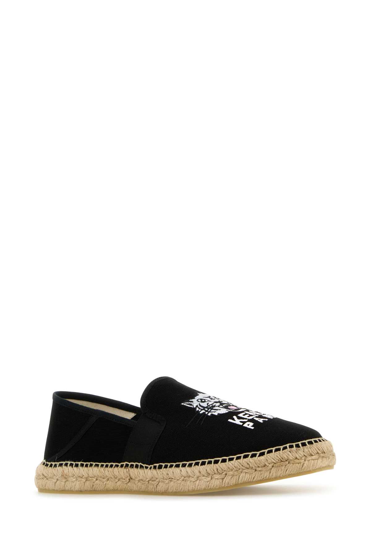 Kenzo Logo-printed Espadrilles In Black