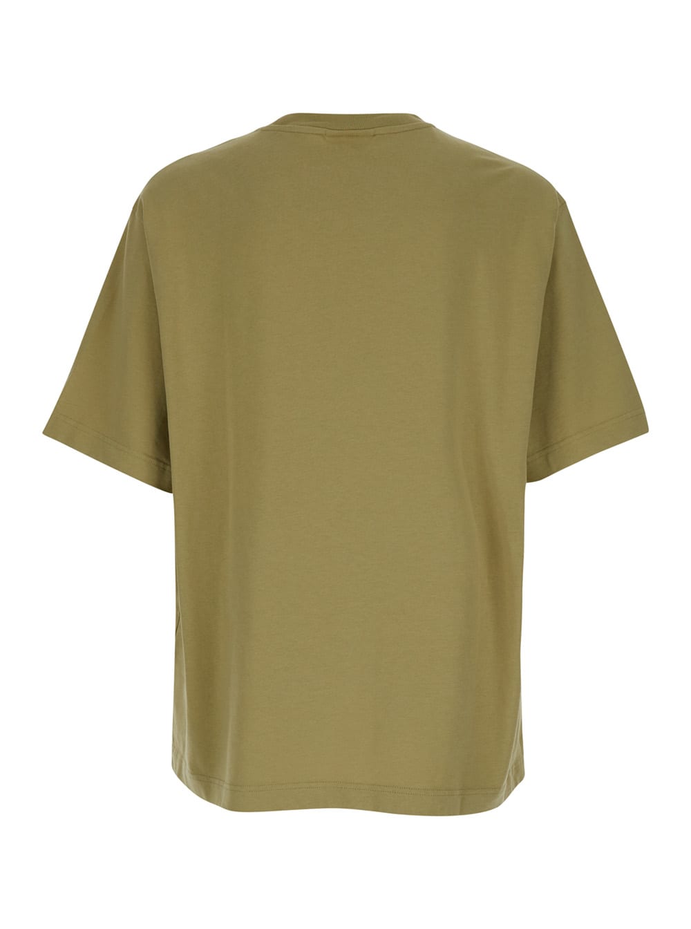 Maison Kitsuné Cotton T-shirt With Patch In Beige
