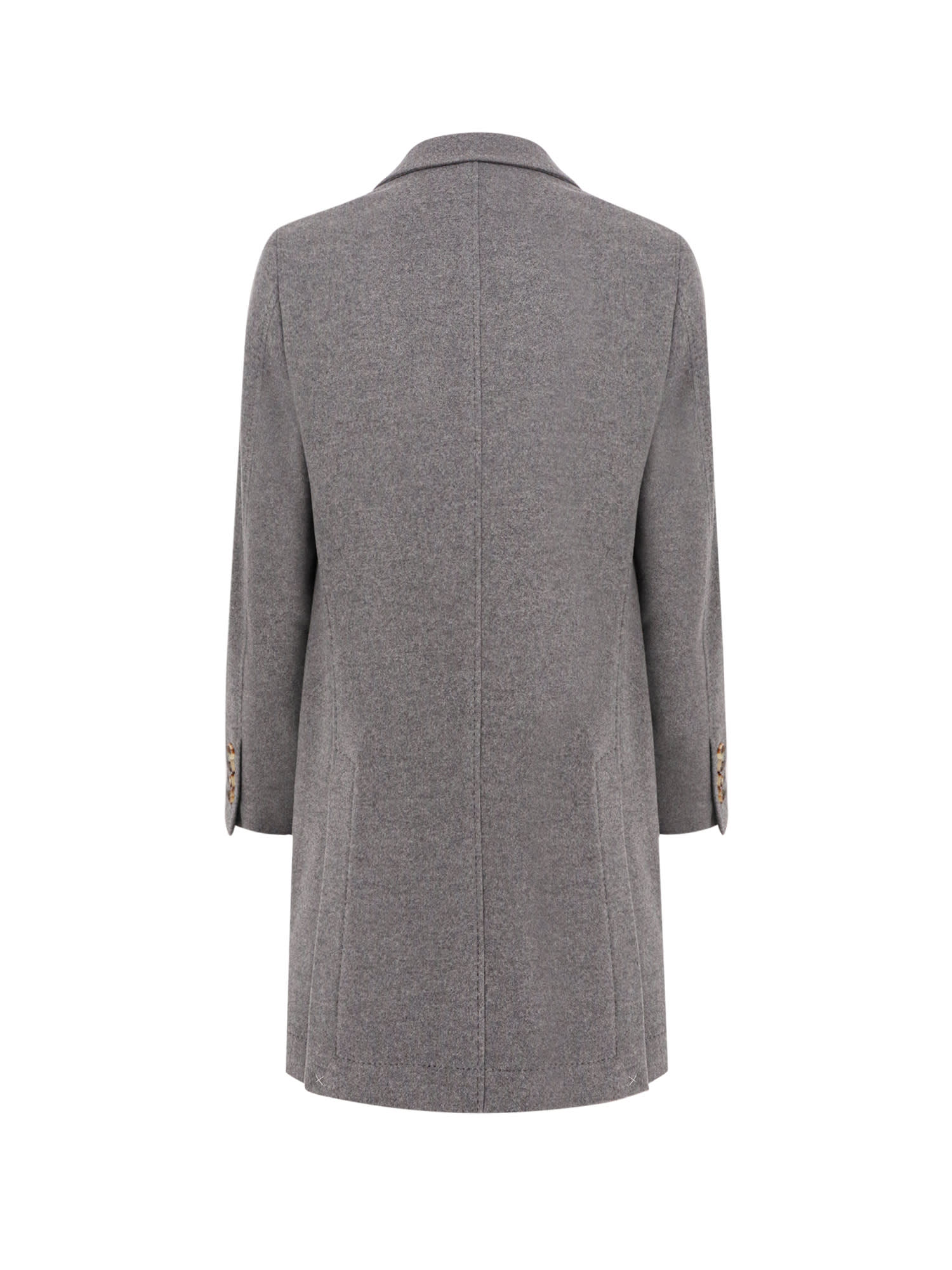 Shop Brunello Cucinelli Coat In Grey