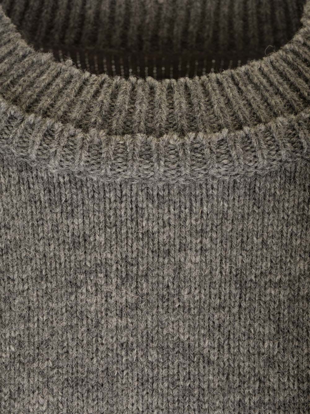 Shop Maison Margiela Long-sleeved Crewneck Sweater In Grey