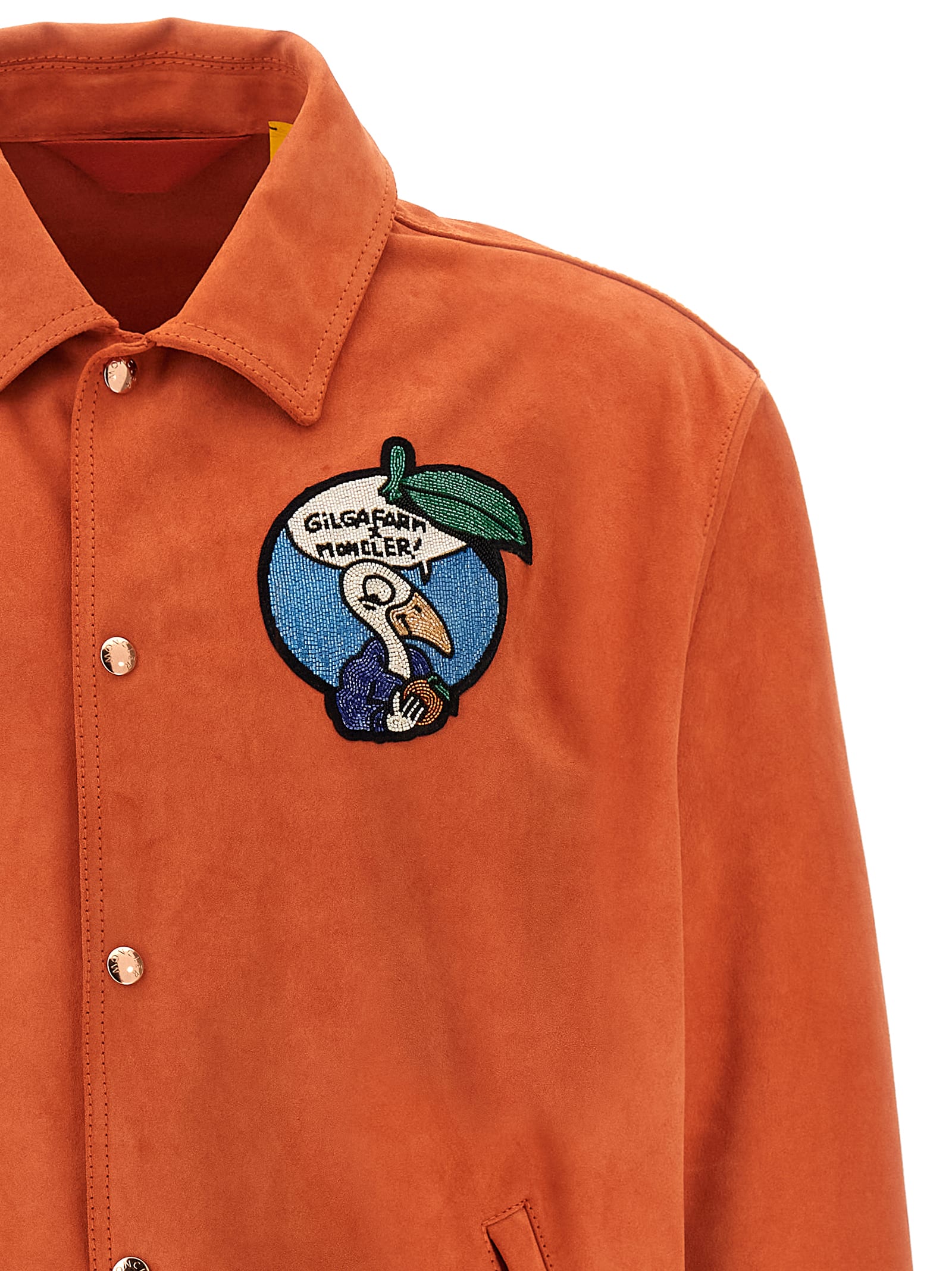 Moncler Genius Moncler X Gilgafarm Navel Jacket By Donaldglover In Orange