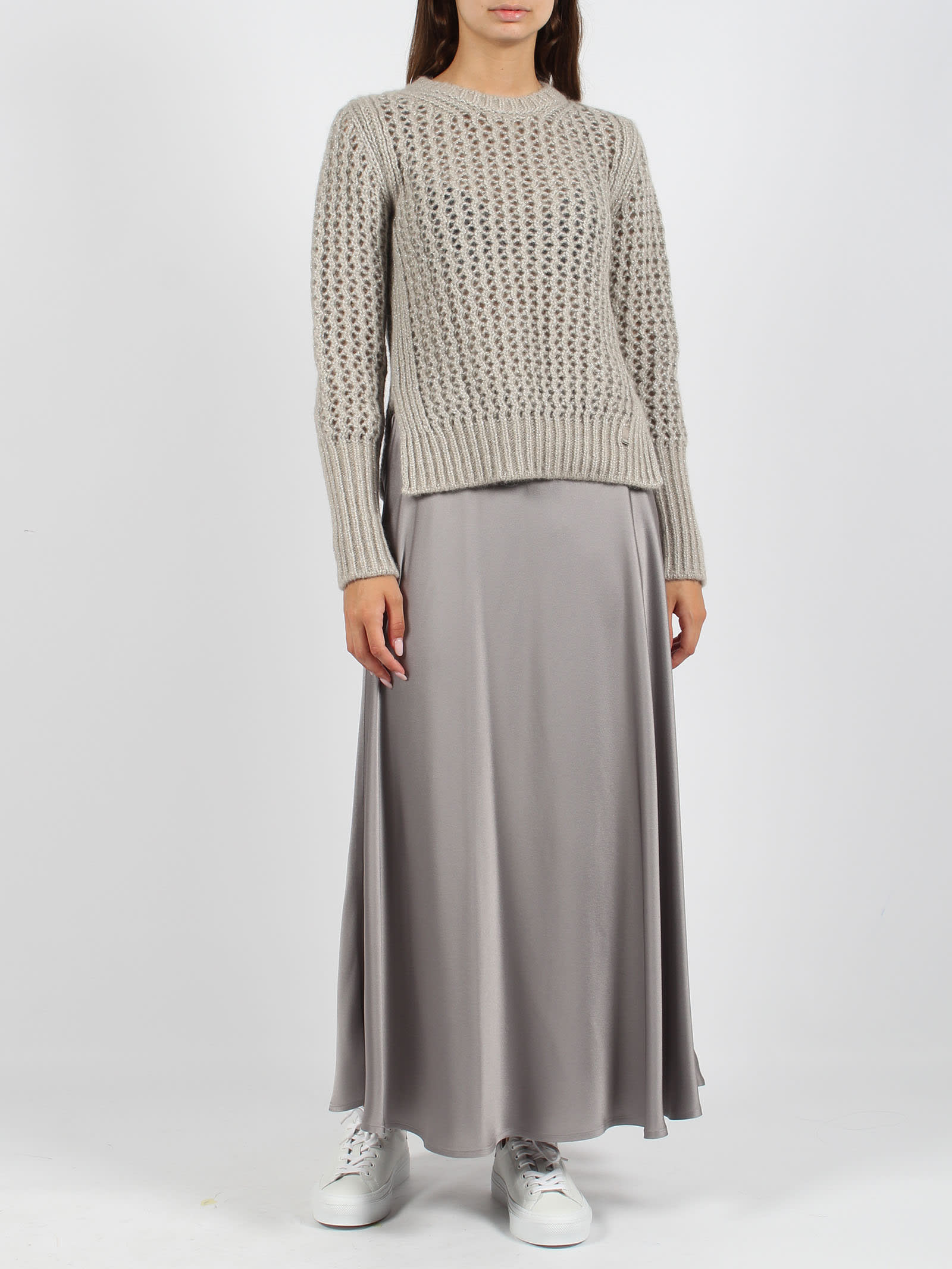 Shop Herno Nevegal Resort Sweater In Nude & Neutrals