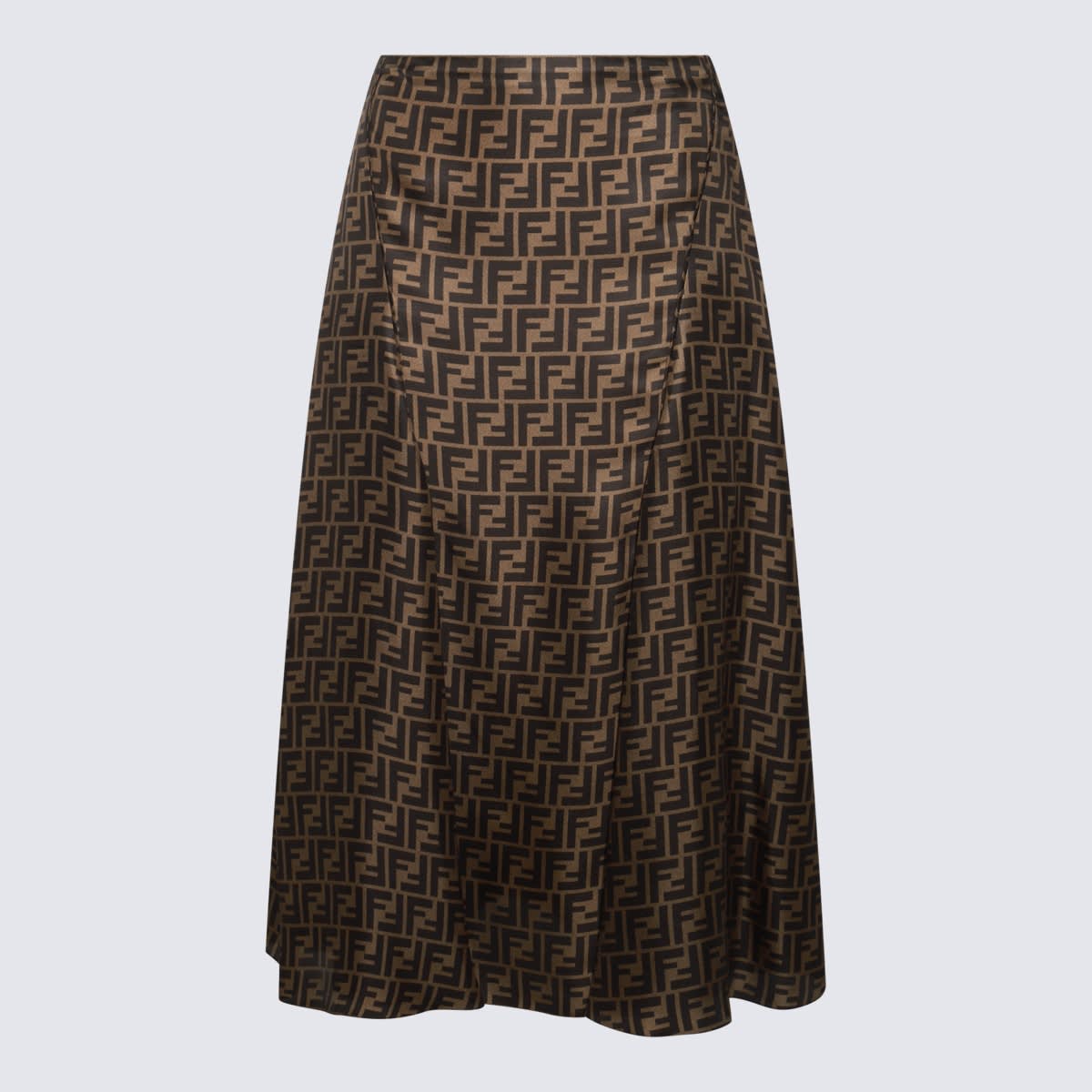 Tobacco Silk Skirt