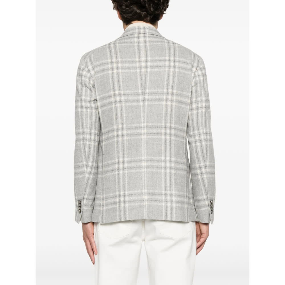 Tagliatore Single-breasted Blazer In Gray