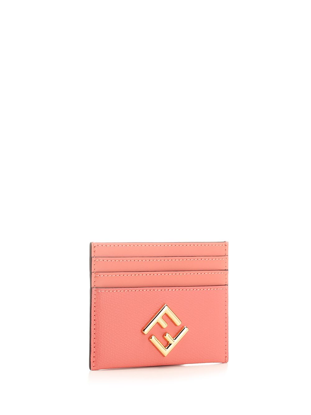 Shop Fendi Ff Diamonds Card Holder In Rose