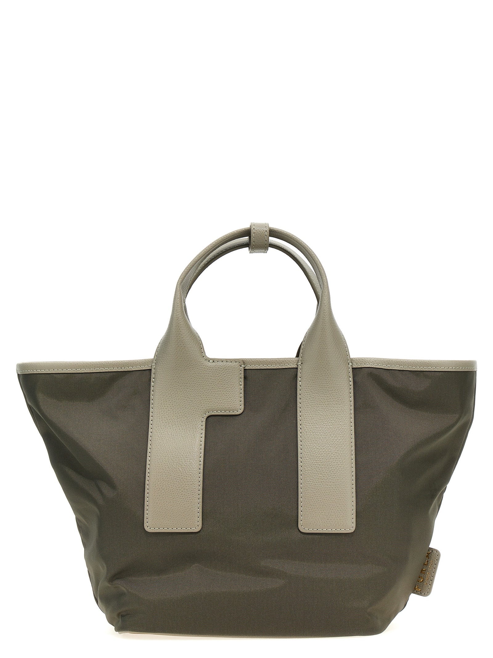 Shop Furla Piuma M Shopping Bag In Gray