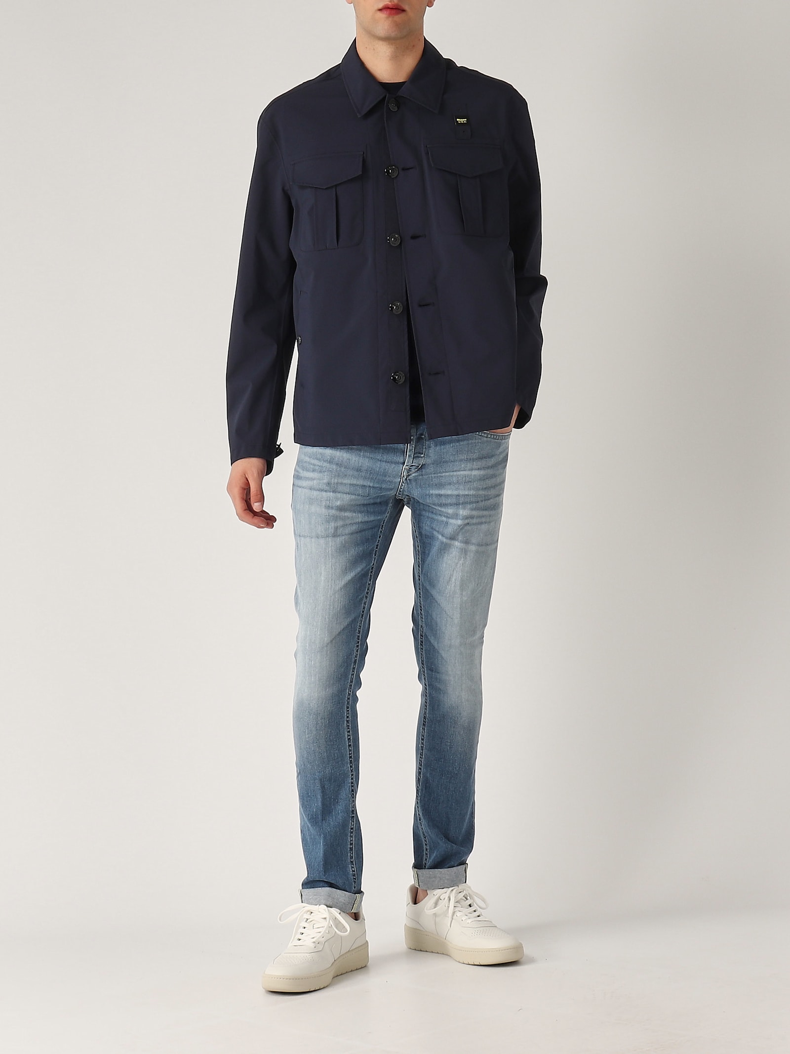 Blauer Giubbotto Gorham Regular-fit Soft Shell Jacket In Blue