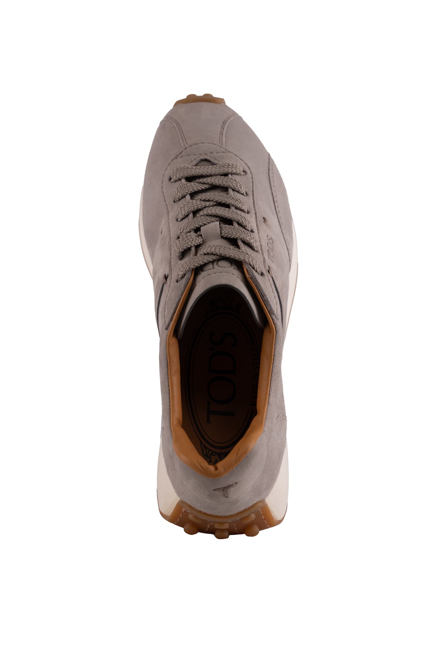 Tod's T-vintage Sneakers In Suede In Grigio