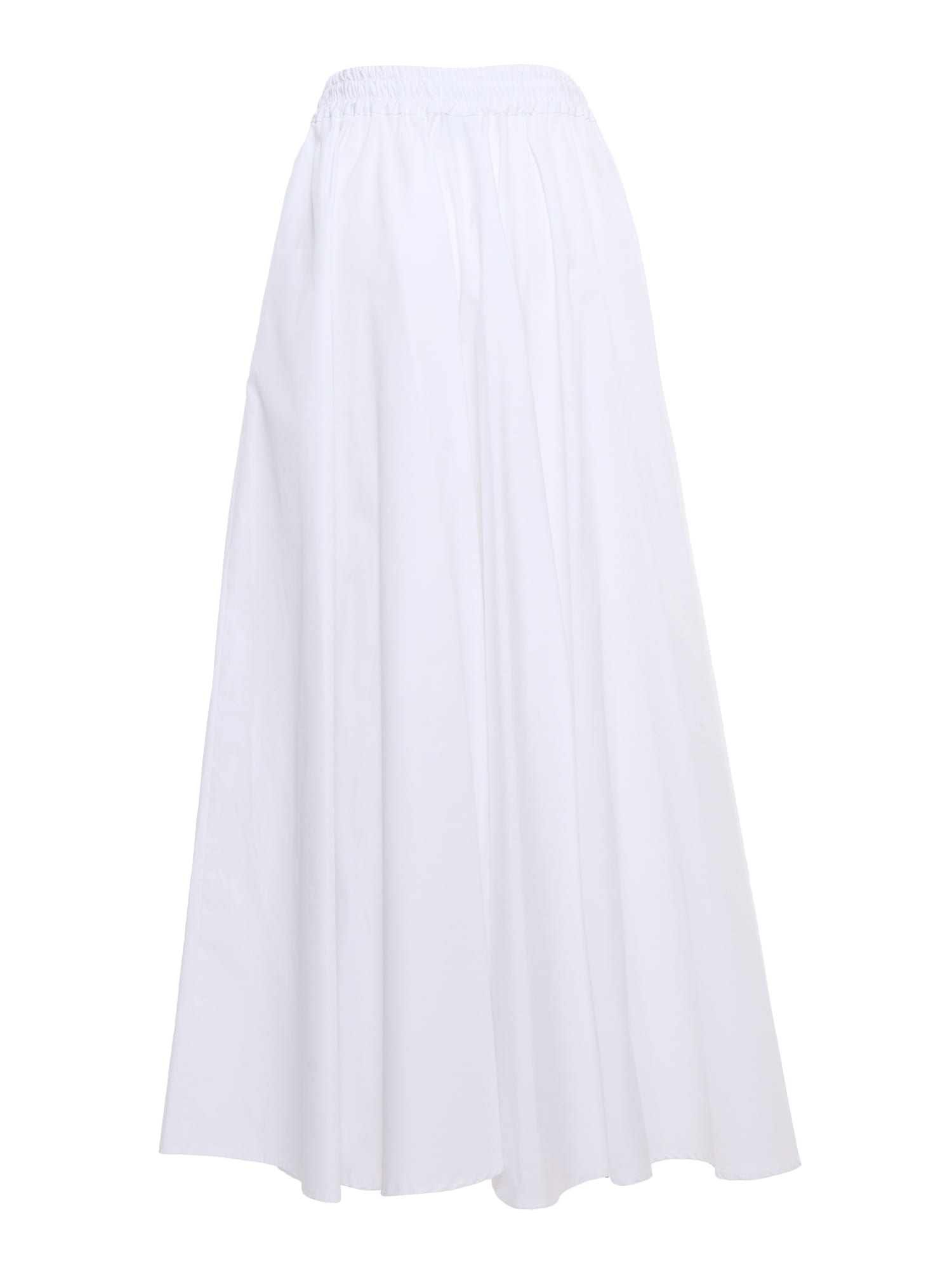Shop Aspesi White Flared Skirt