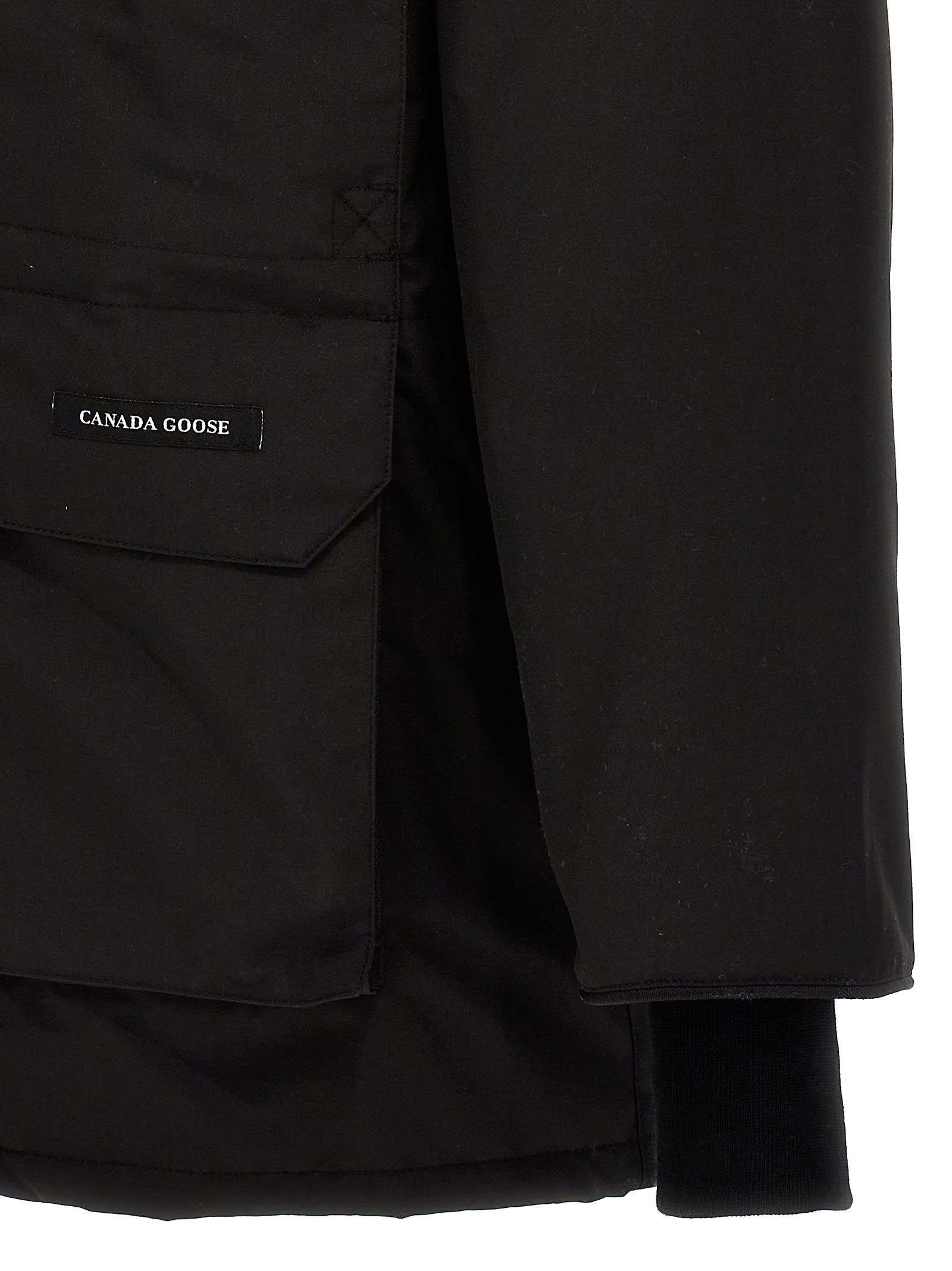 Canada Goose Mens Black Expedition High-neck Shell-down Parka Jacket Xl In Black