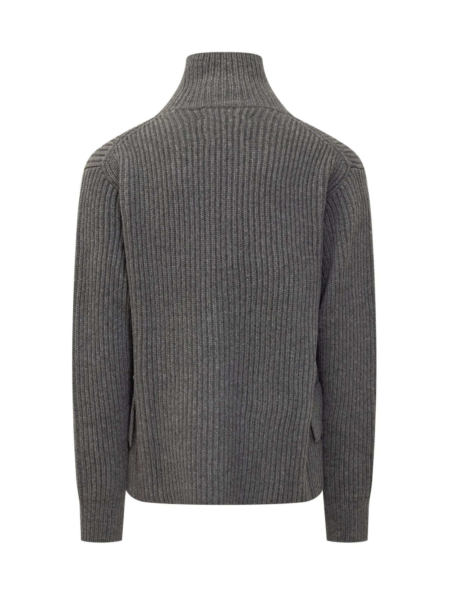 Shop Jil Sander Zip Up Cardigan In Silver Grey