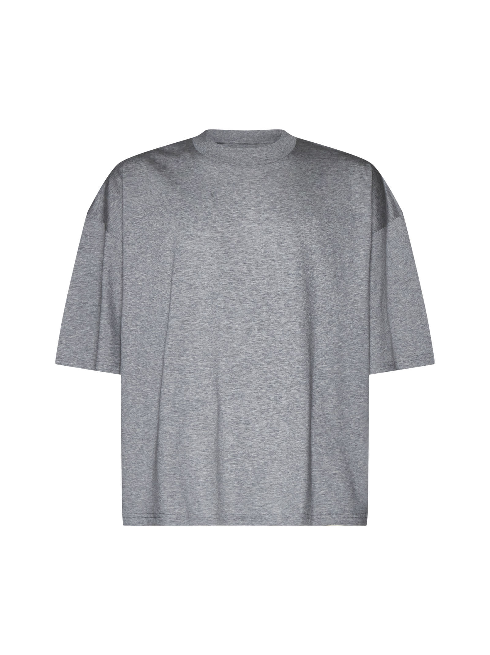 Shop Studio Nicholson T-shirt In Grey Marl