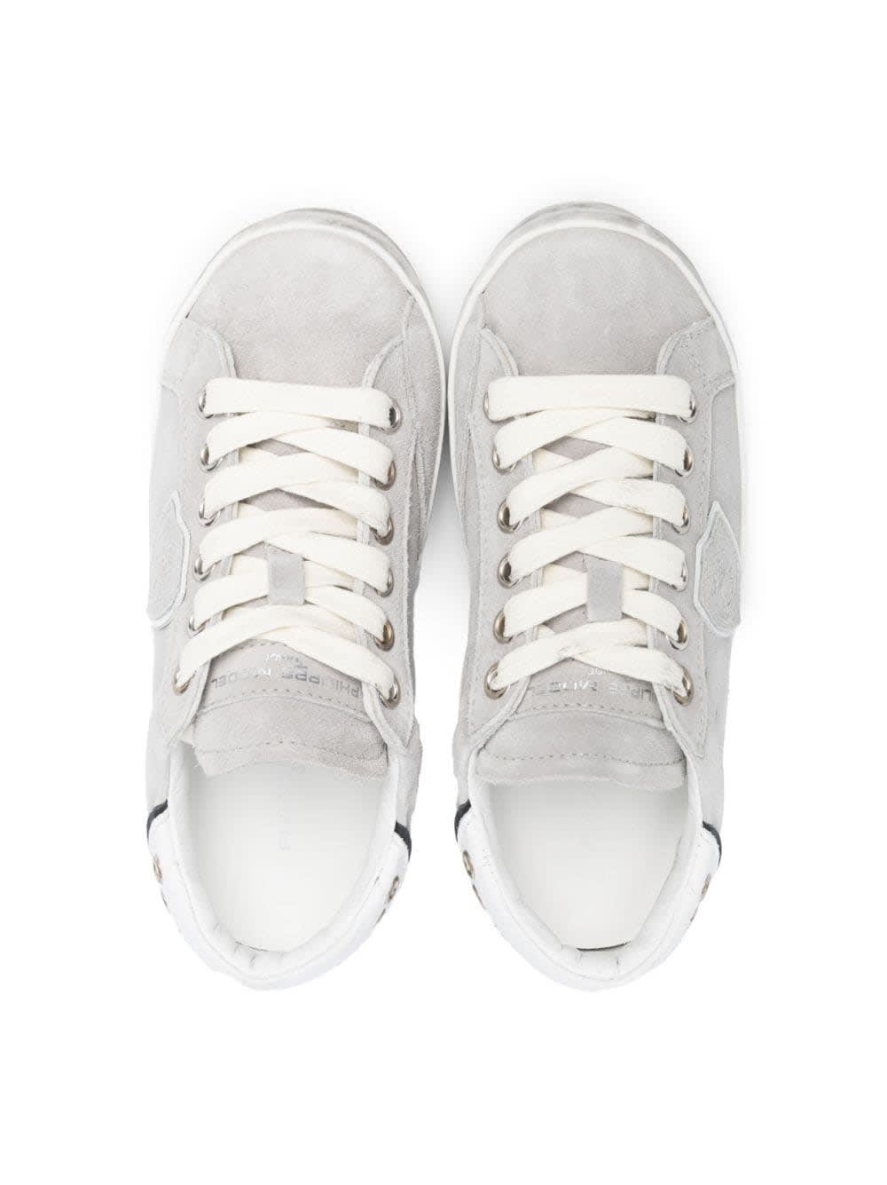 Shop Philippe Model Sneakers With Logo In Gray