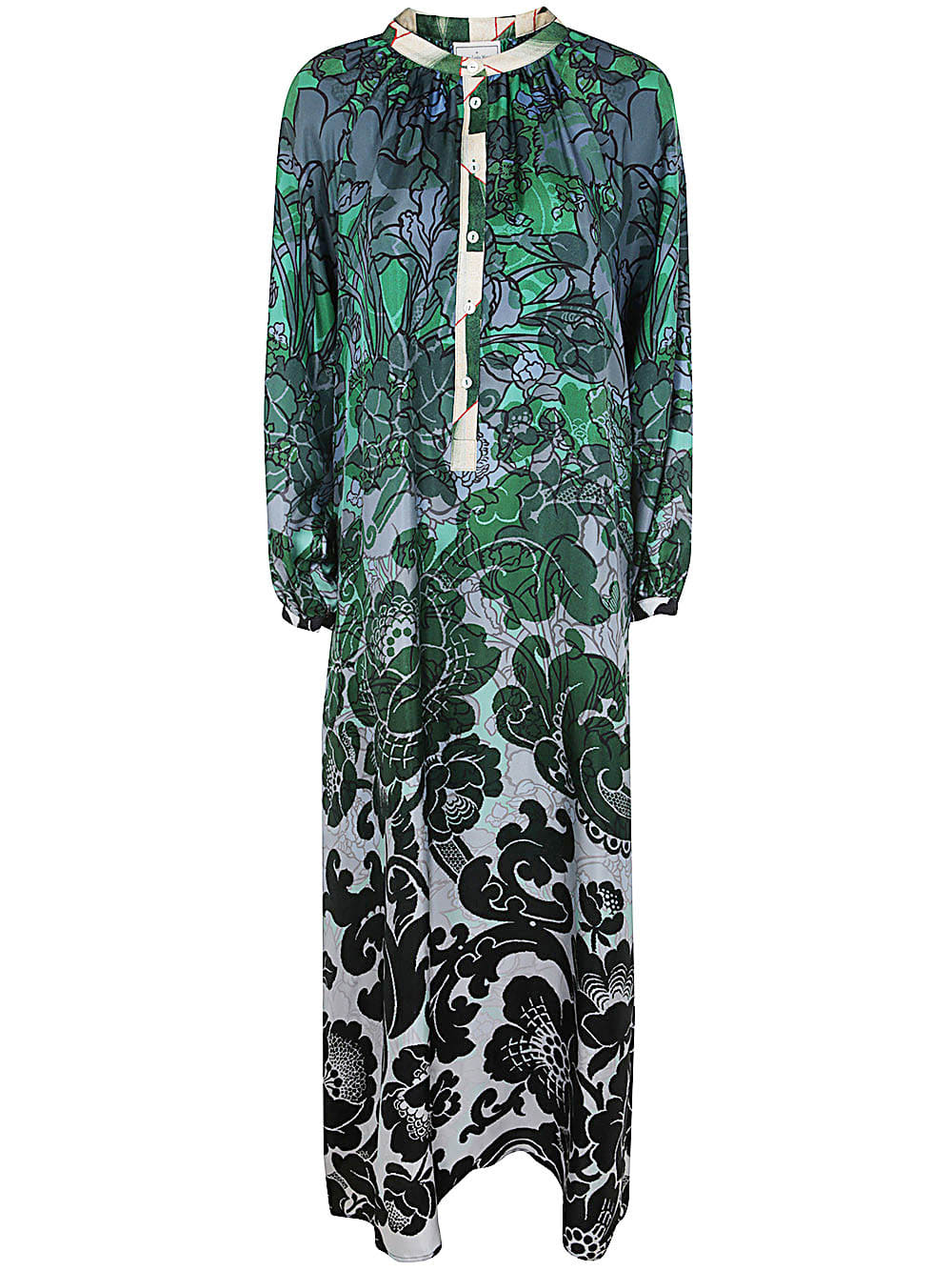 Printed Silk Twill Dress