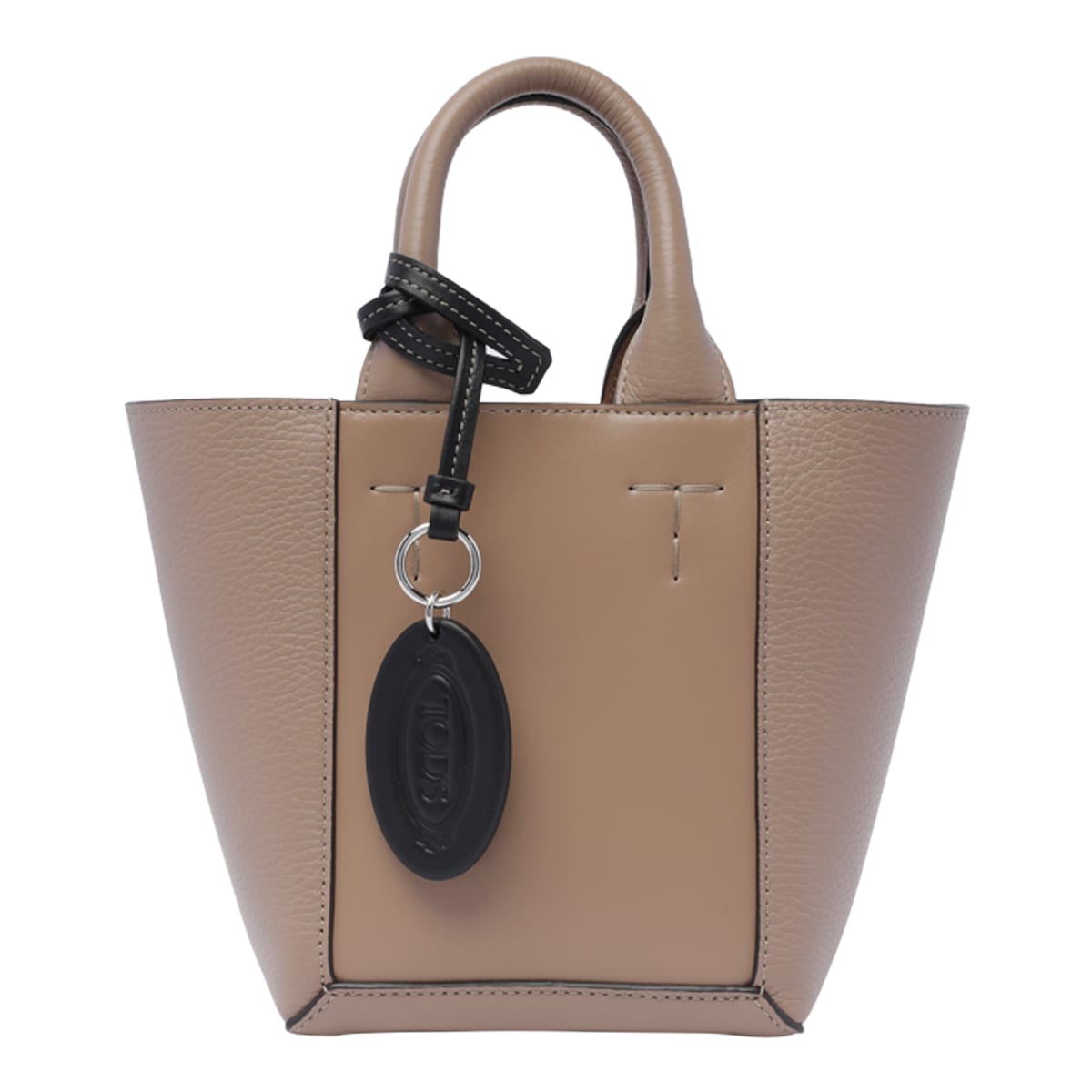 Shop Tod's Tods Double Up Shopping Bag In Beige