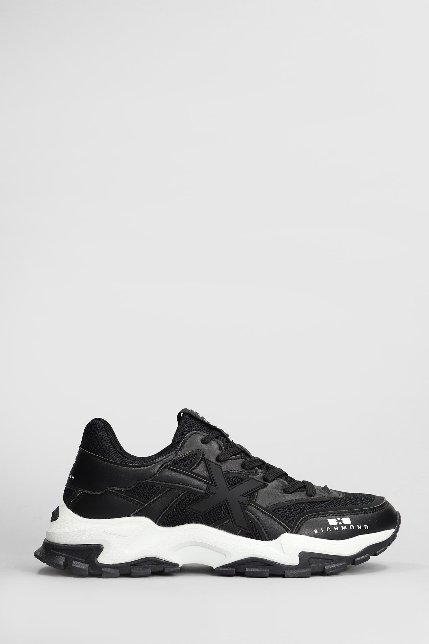 John Richmond Sneakers In Black Synthetic Fibers