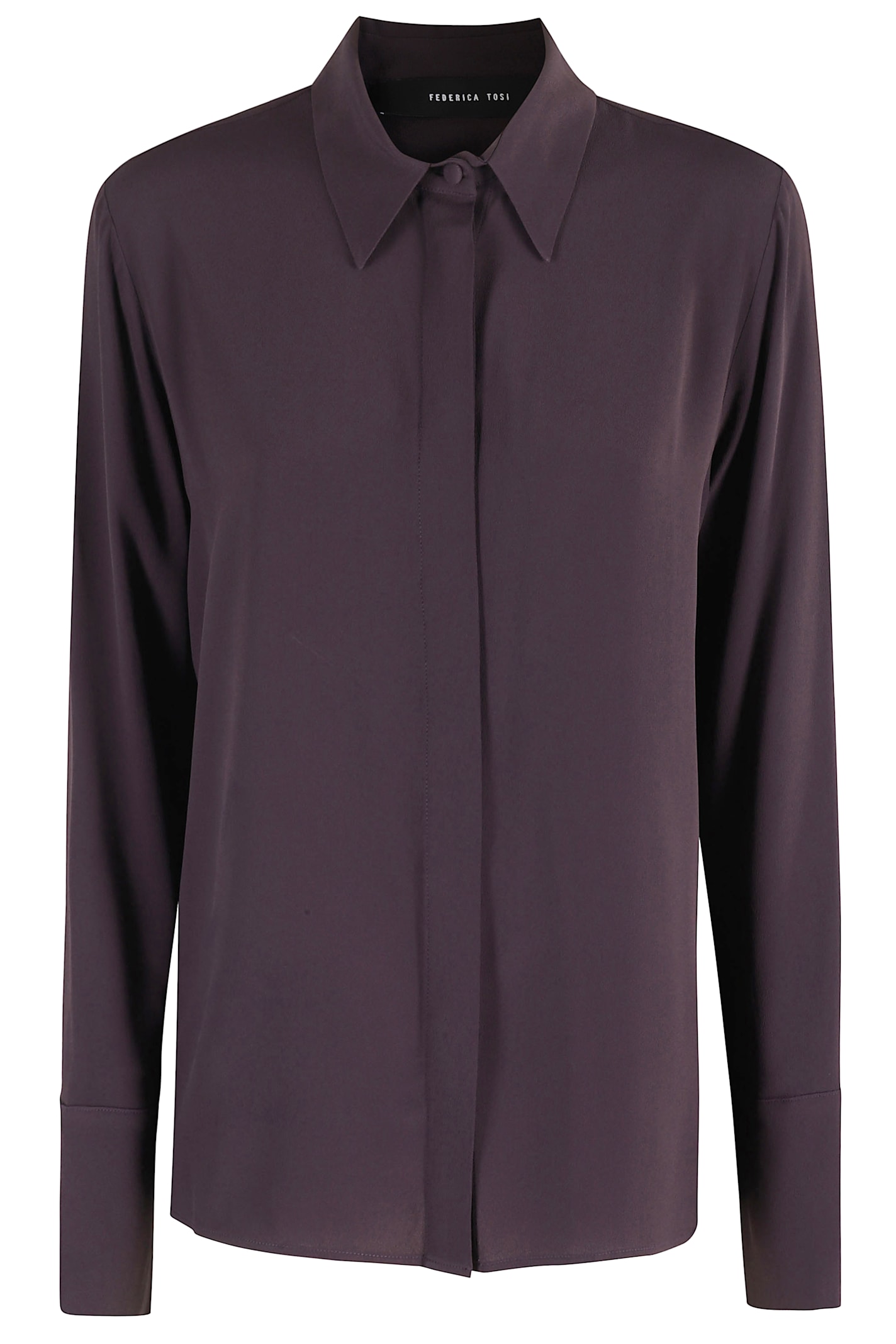 Federica Tosi Camicia Carrie Over In Purple