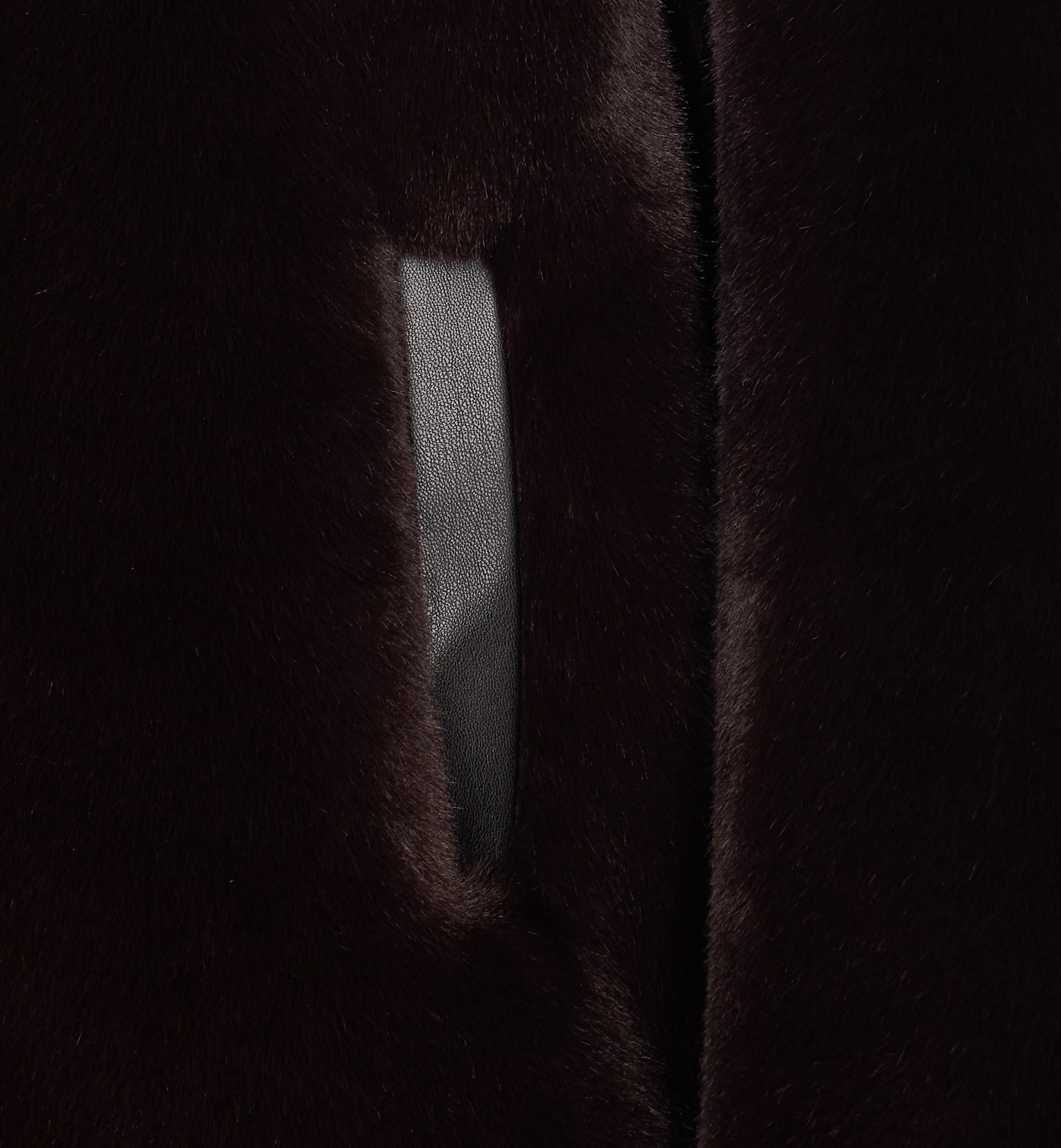 Pinko Ink-effect Faux Fur Blouson Jacket In Black