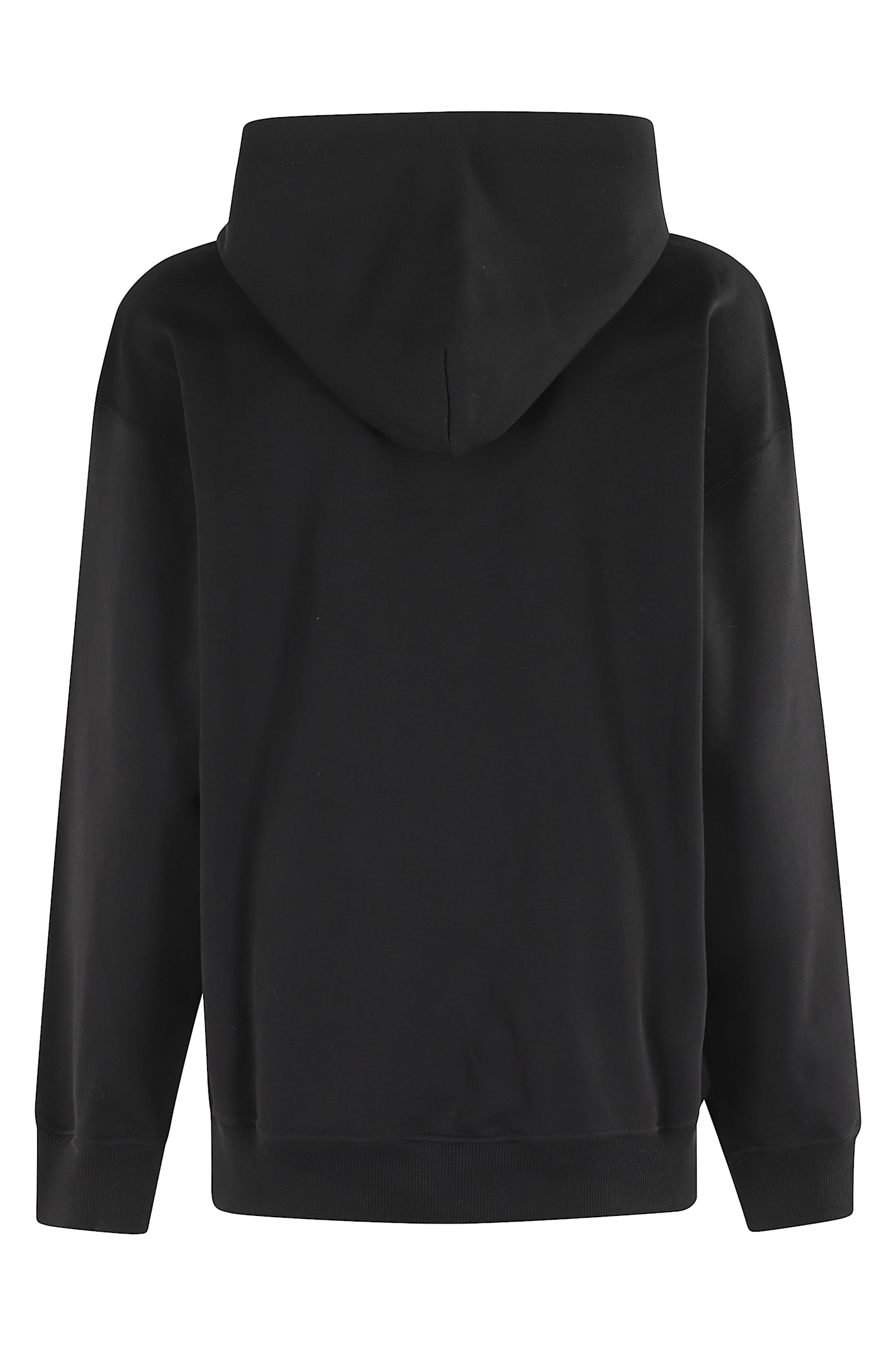 Diesel Logo-embroidered Hoodie In Black