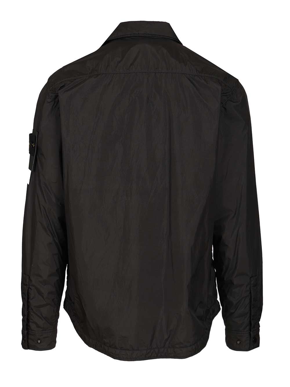 Stone Island Lightweight Hooded Jacket In Black