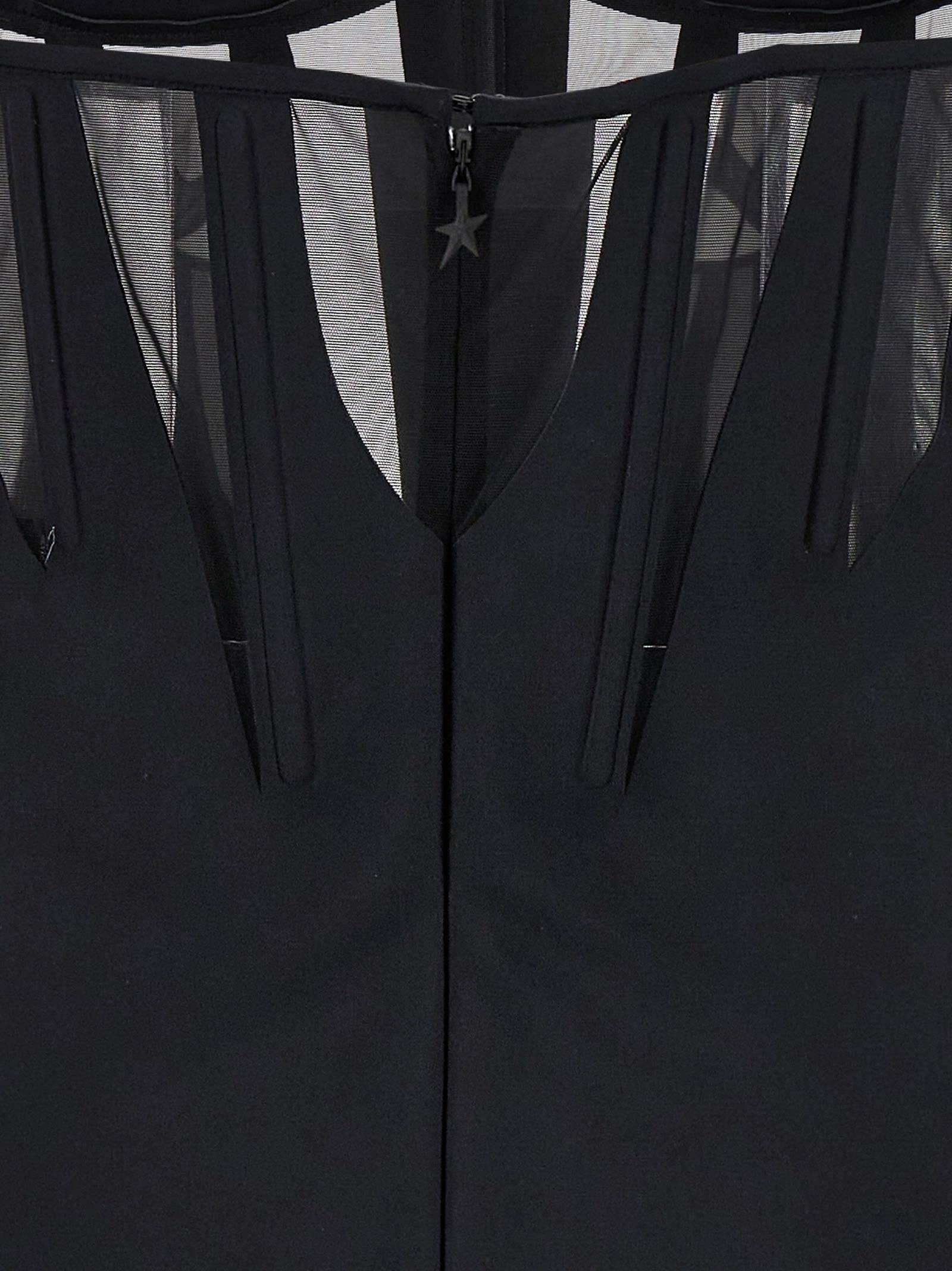 Shop Mugler Corset Dress In Black